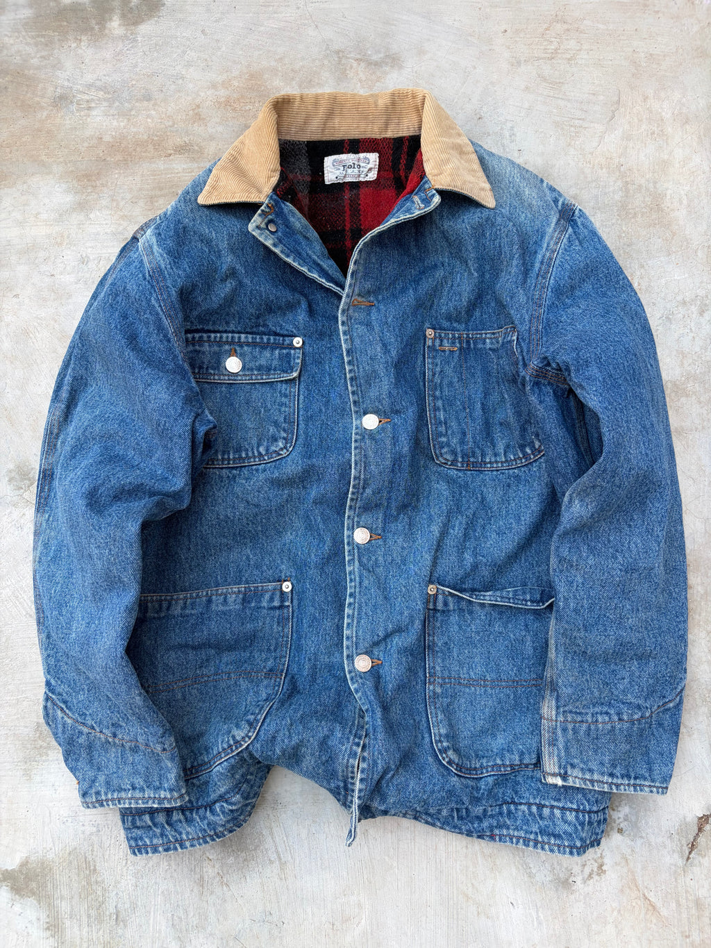 Extremely Rare 80s Polo Ralph Lauren Denim Jacket M/L