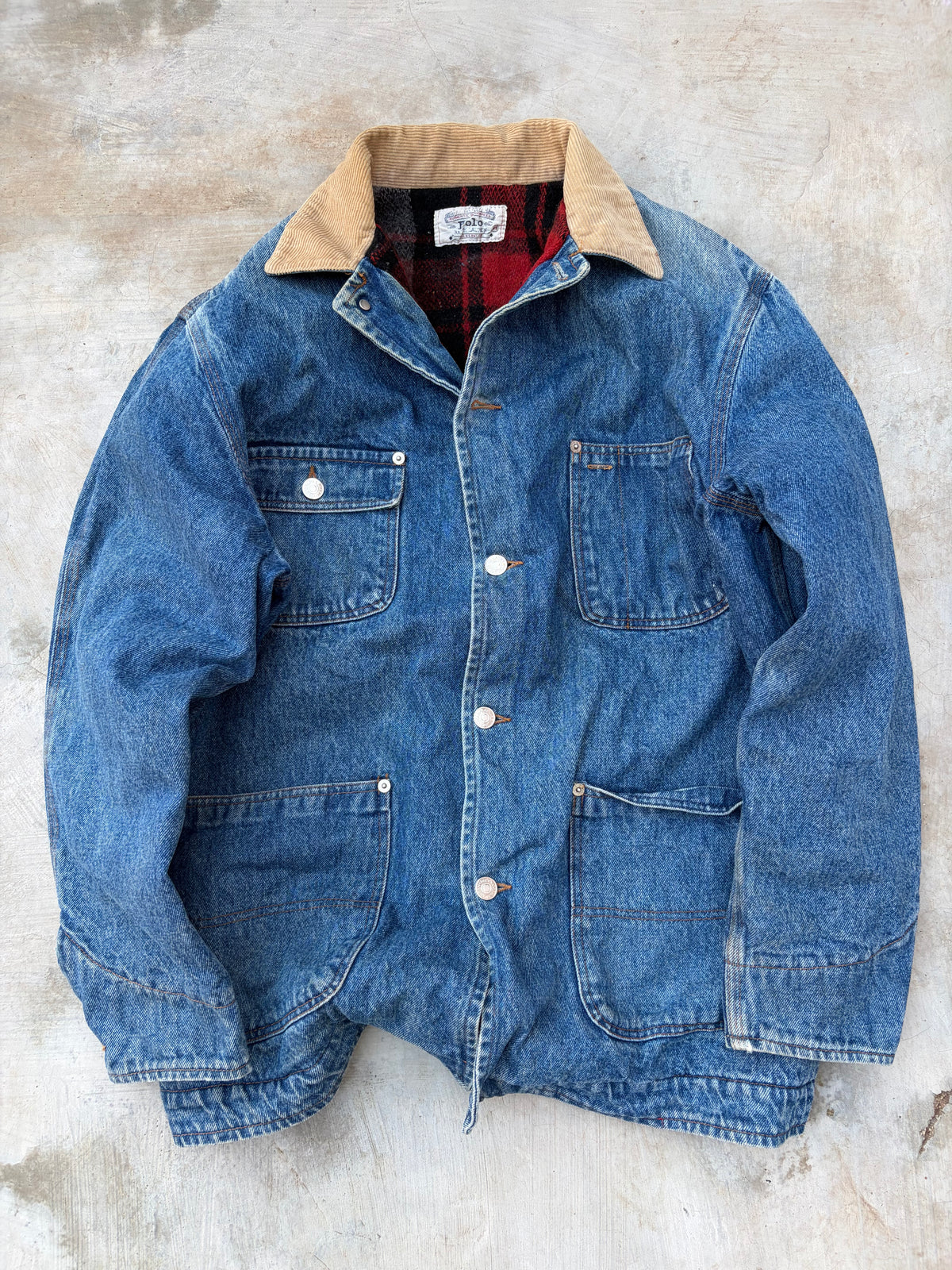 Extremely Rare 80s Polo Ralph Lauren Denim Jacket M/L