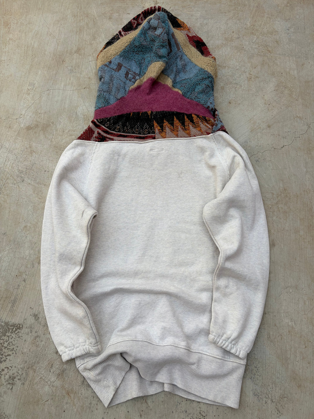 Vintage 00s Kapital Native Navajo Blanket Fleece Hoodie XS