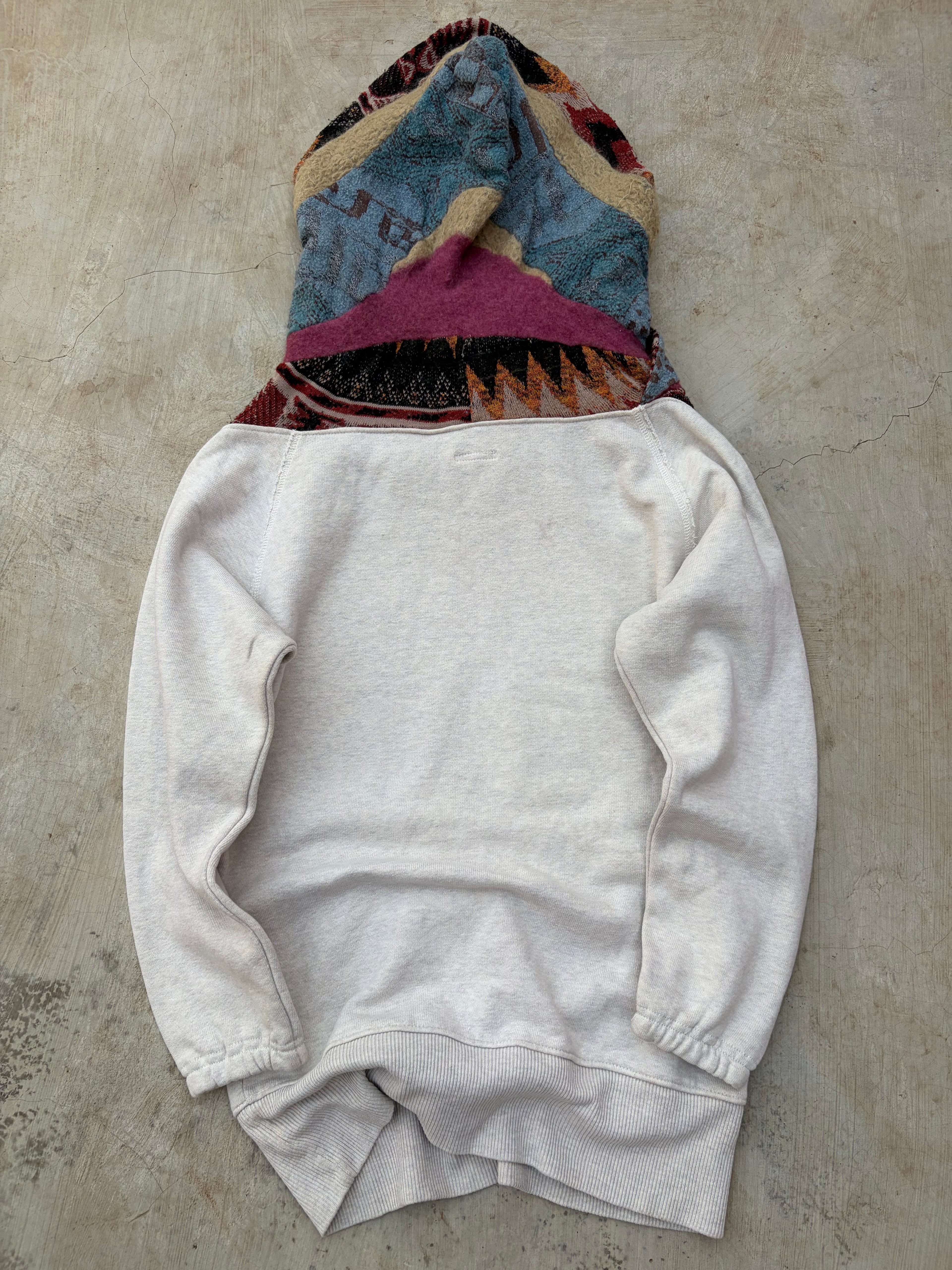 Vintage 00s Kapital Native Navajo Blanket Fleece Hoodie XS