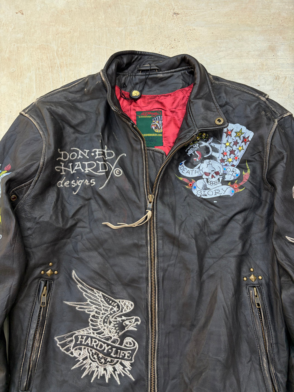 Mythic 90s Edhardy Unisex Death before Dishonour Leather M/L