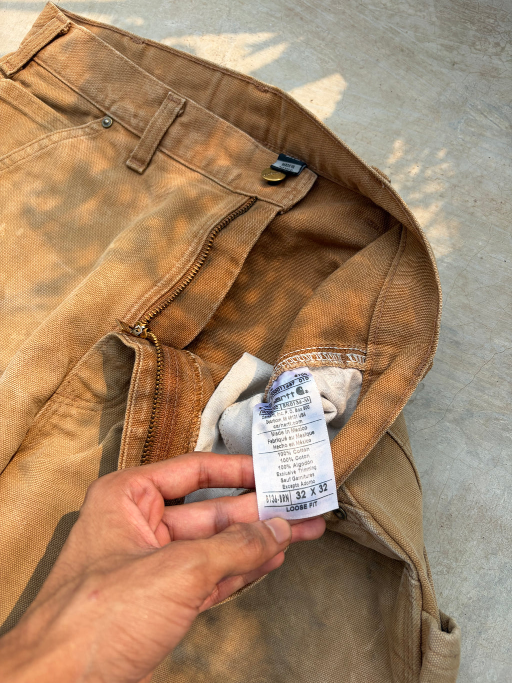 Vintage Stained & Faded Carhartt Double Knee 32