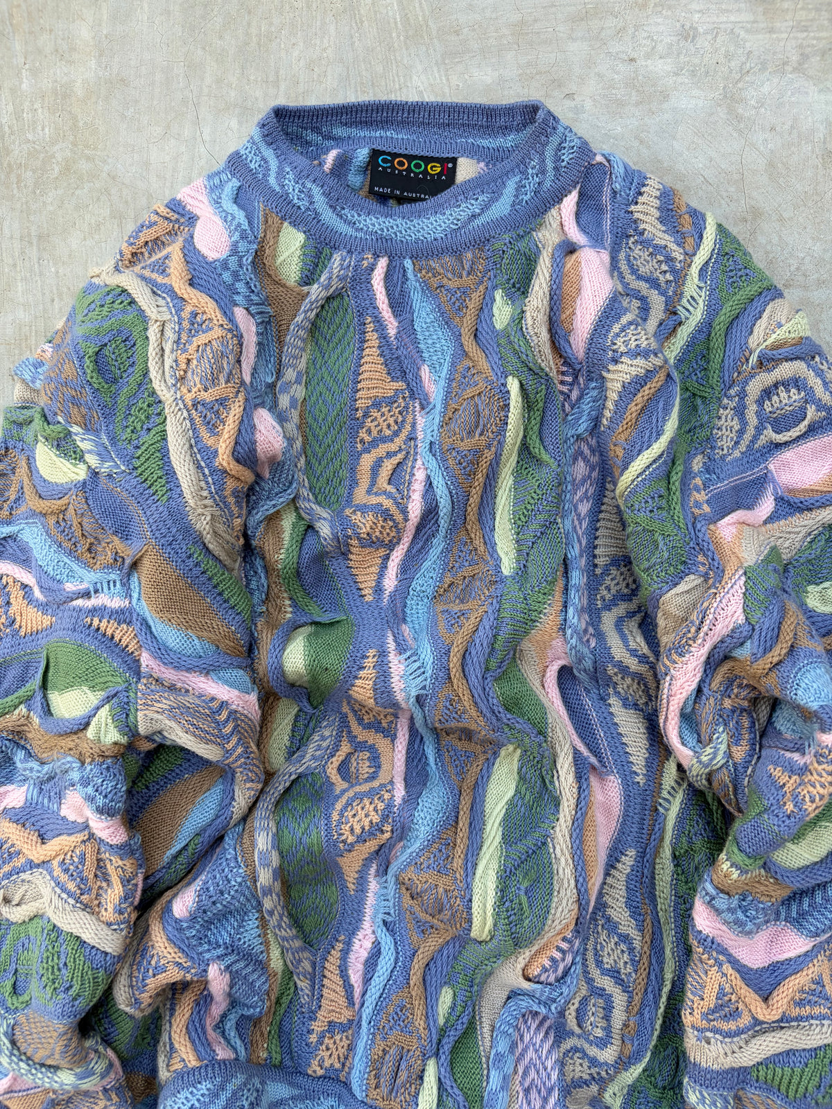 Rare 90s Vintage COOGI Australia 3D Knit Sweater M/L