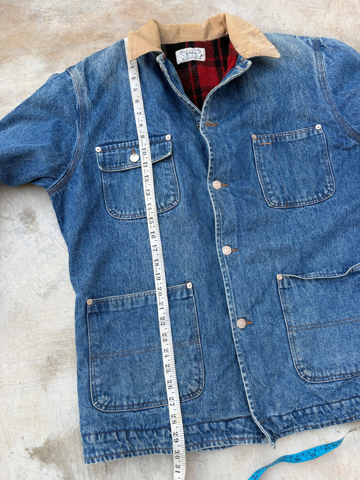 Extremely Rare 80s Polo Ralph Lauren Denim Jacket M/L
