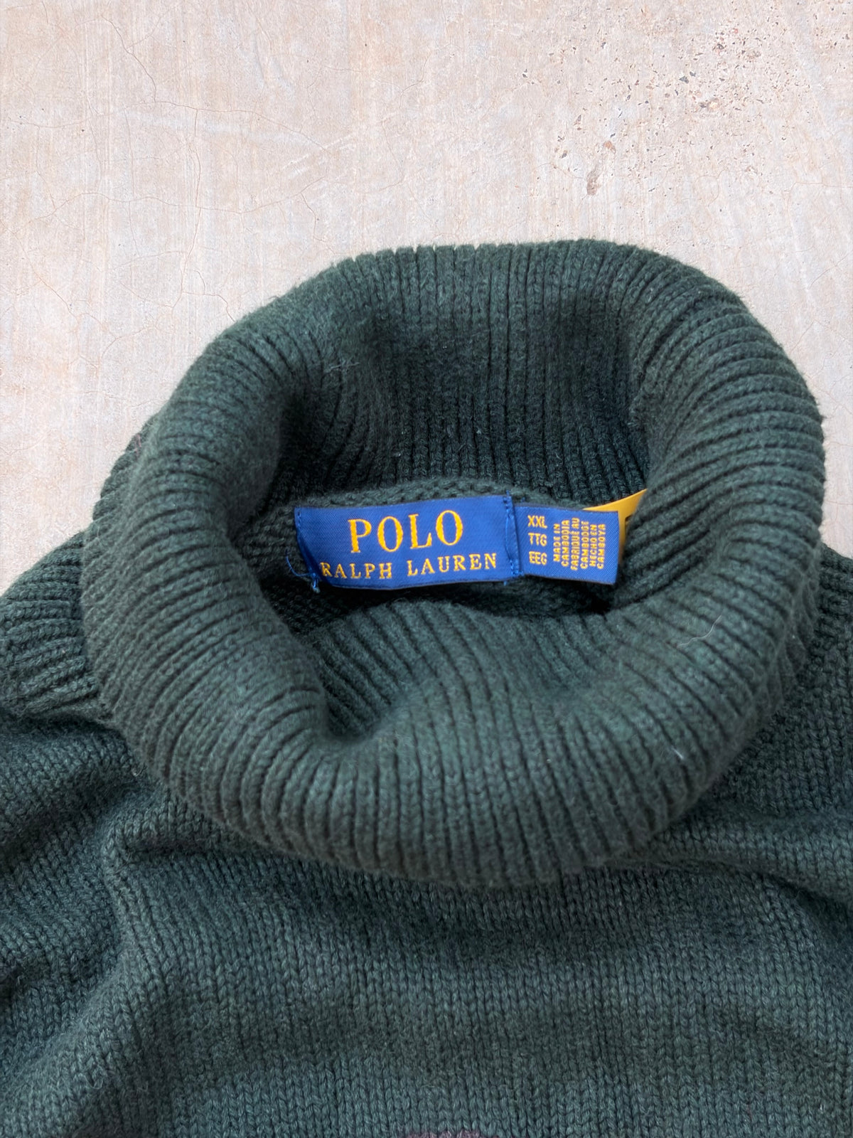 Vintage Polo Ralph Lauren Equestrian Horse Turtleneck Sweater XL/XXL
