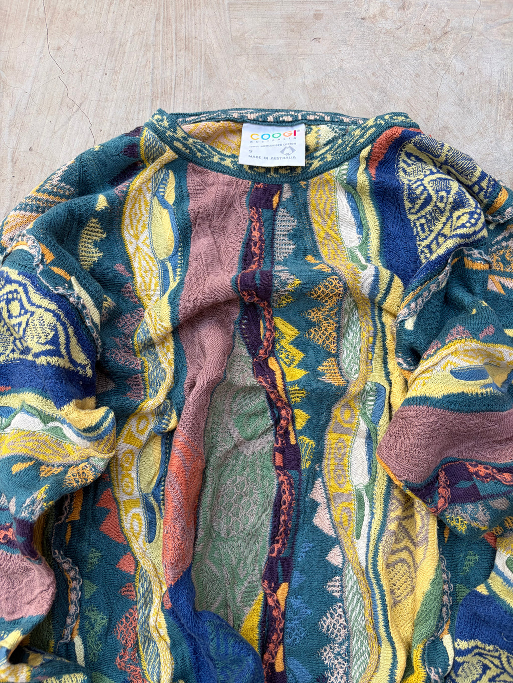 Vintage 90s Coogi Australia Mercerised Cotton Knit Sweater L