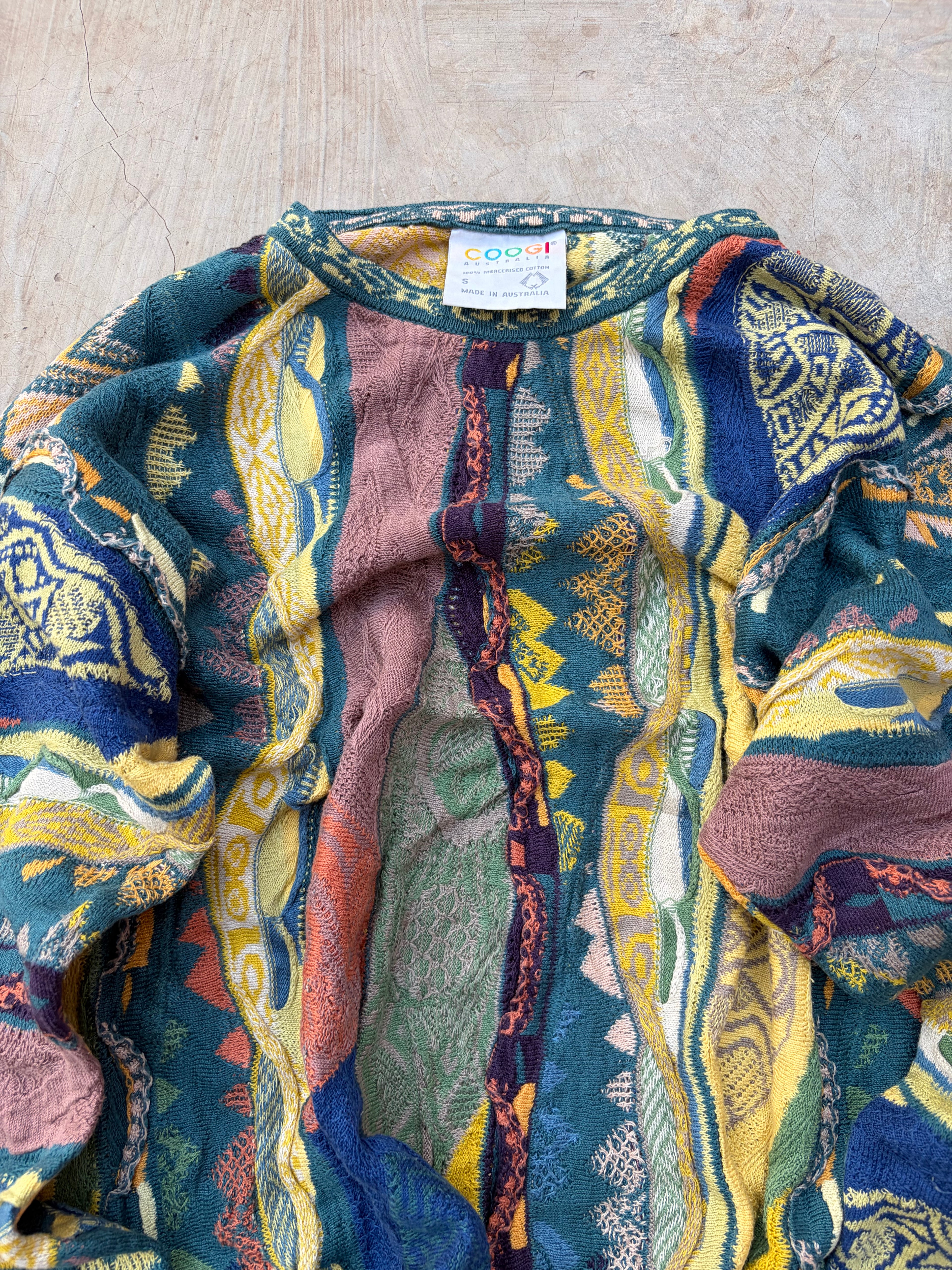 Vintage 90s Coogi Australia Mercerised Cotton Knit Sweater L