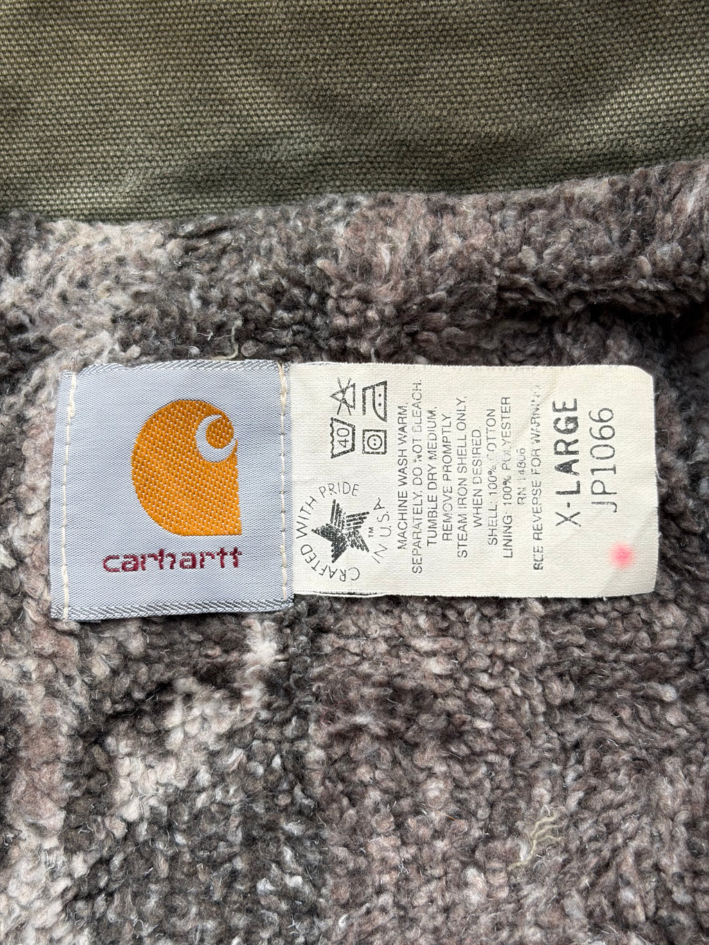 Vintage 90s 1996 Carhartt Aztec Coat XL