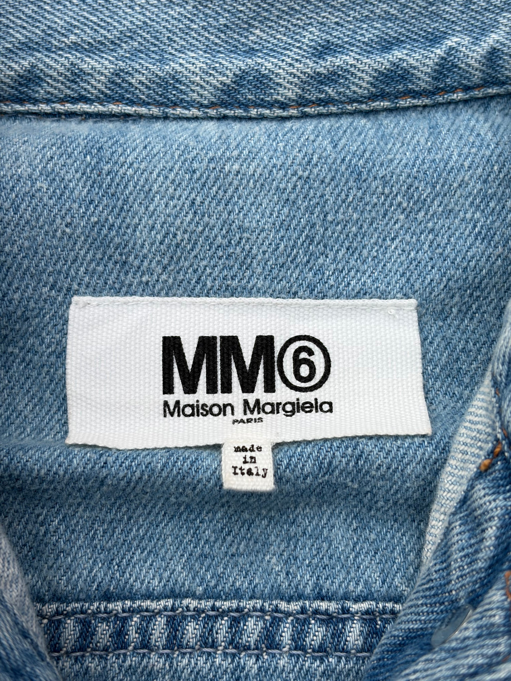 SS2017 Maison Margiela Two Tone Denim Jacket S