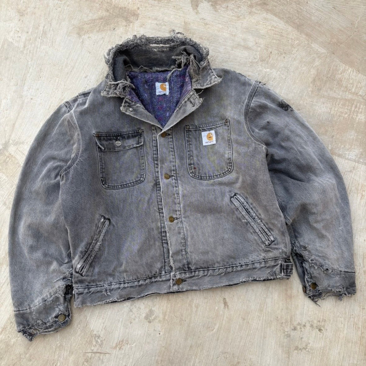 Vintage 90s Carhartt Aztec Jacket L/XL