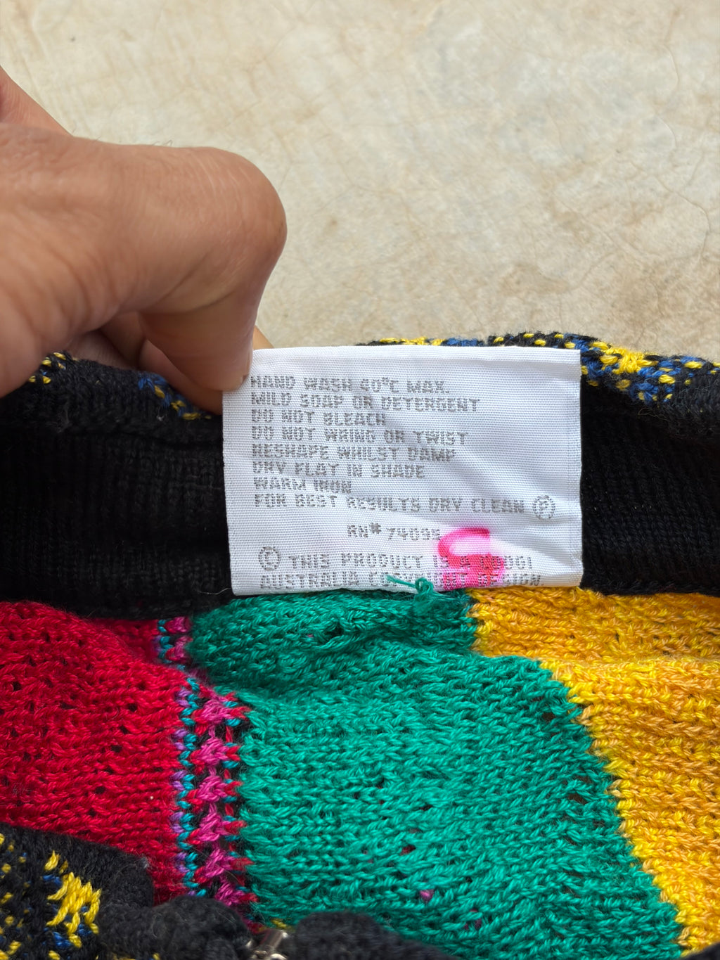 Vintage 90s Coogi 3D Knit Quarter Zip Sweater M/L