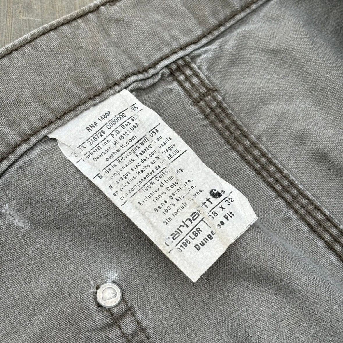 Vintage 00s Carhartt Double Knee Pant LBR 38