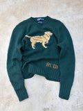 2001 Polo Ralph Lauren Dog Knit Sweater S/M