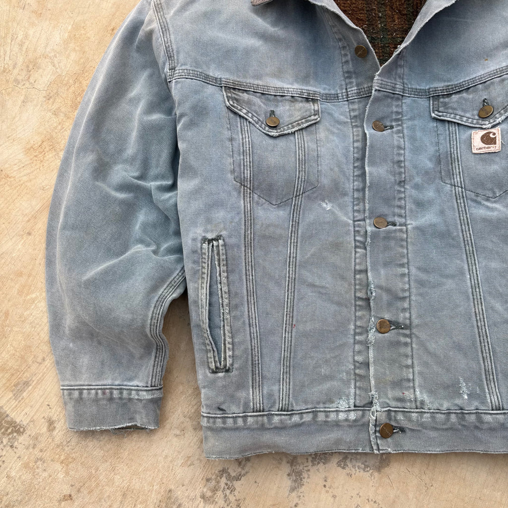 Vintage 90s Carhartt HTG Denim Trucker L/XL