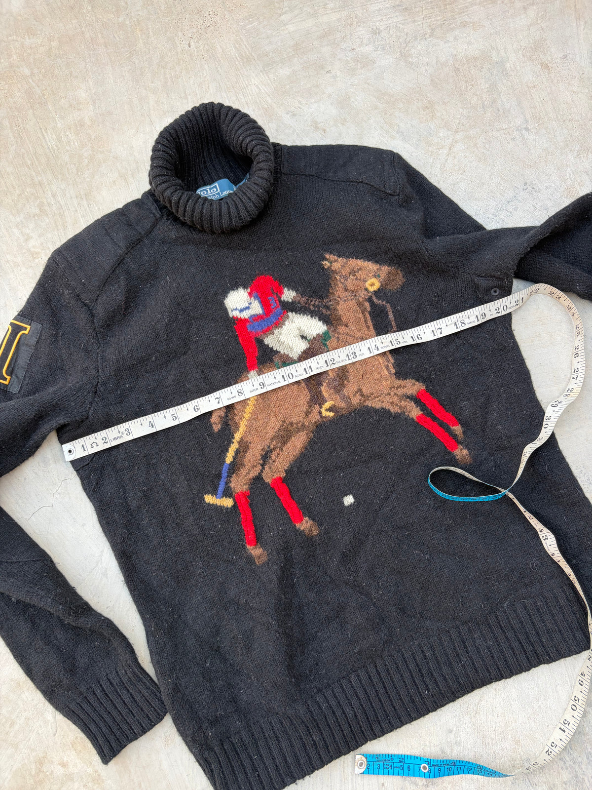 Rare Vintage Polo Ralph Lauren Polo Bear Equestrian Sweater S/M