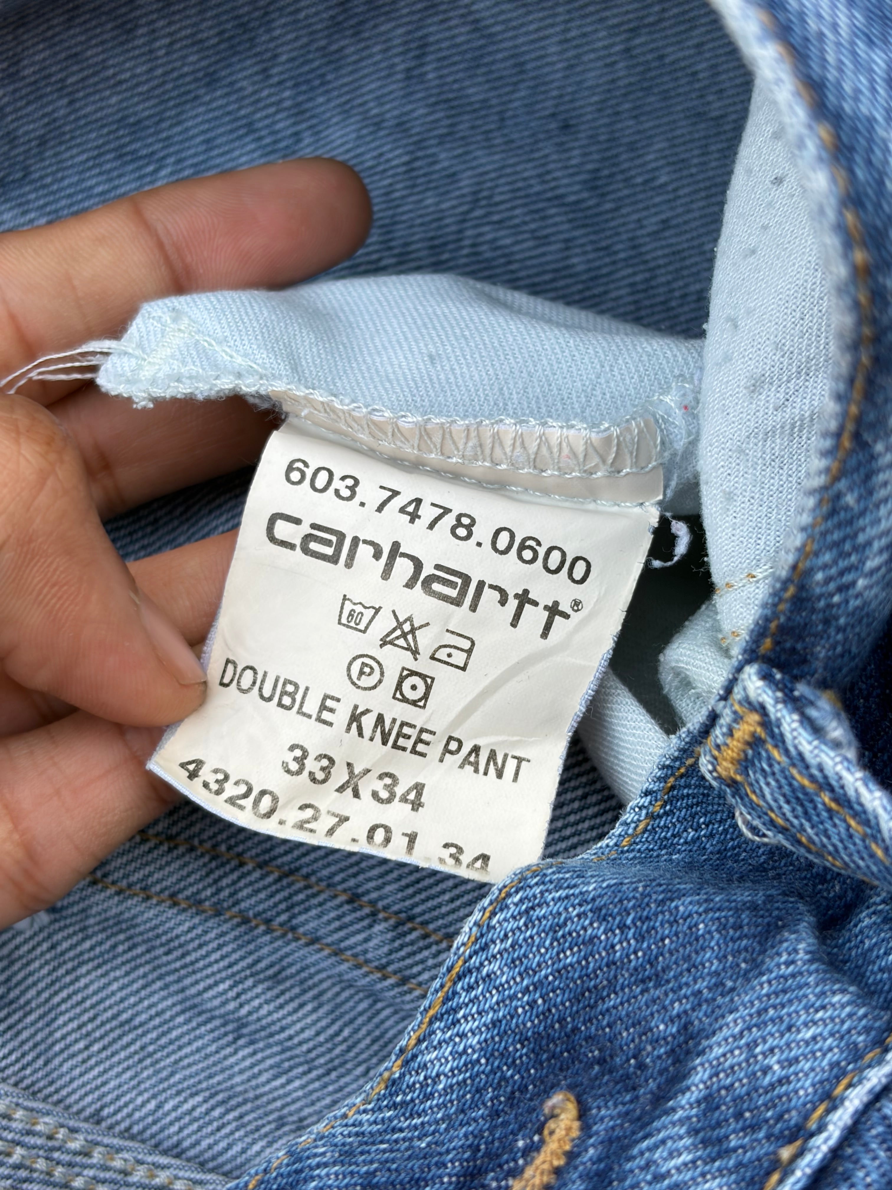 Vintage 00s Carhartt Double Knee Denim Pant 33