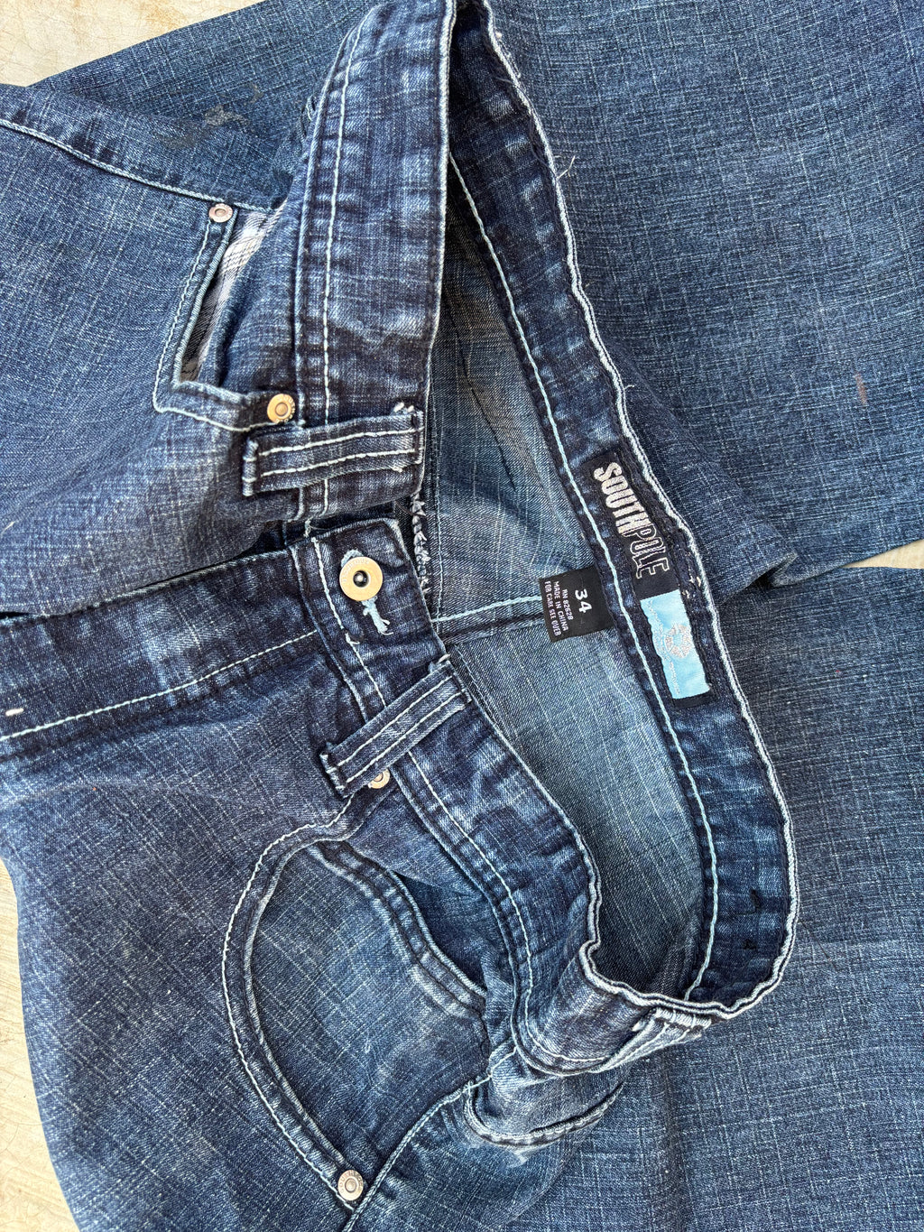 Vintage 90s SouthPole SpellOut Jeans 34