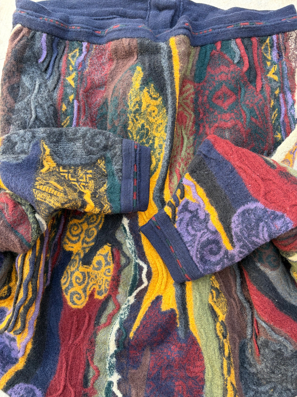 Vintage 90s COOGI Australia Pure New Wool Cardigan Size M