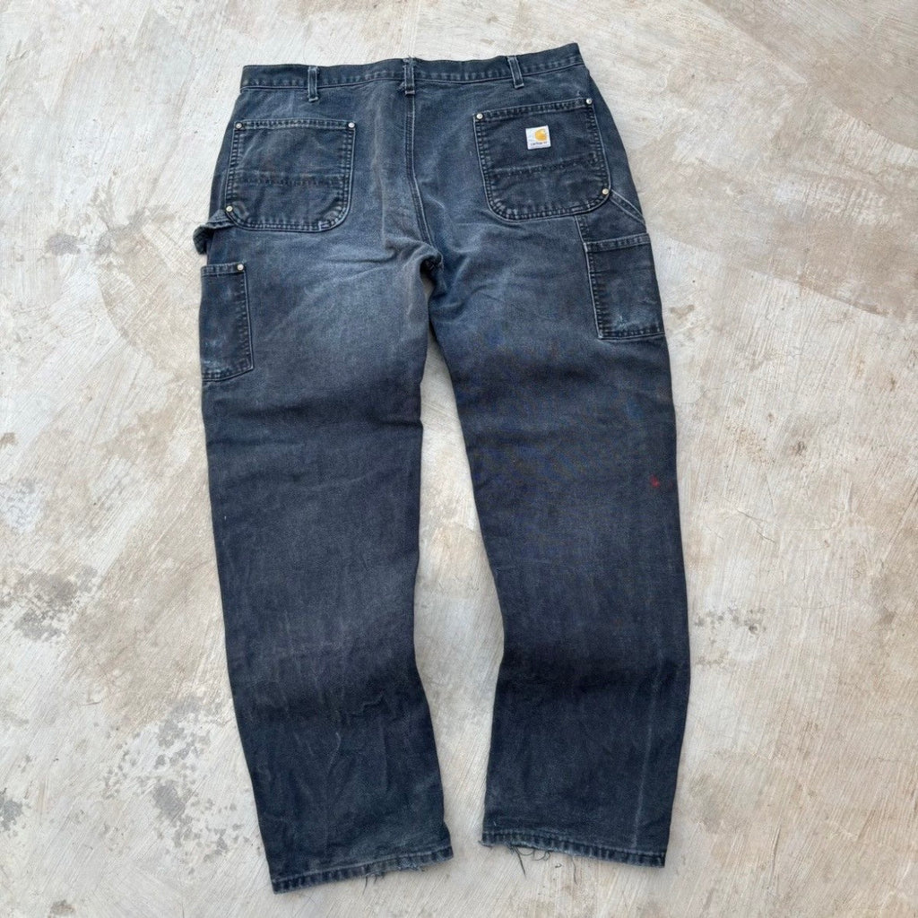 Vintage 00s Carhartt Double Knee Pant B01 BLK 38