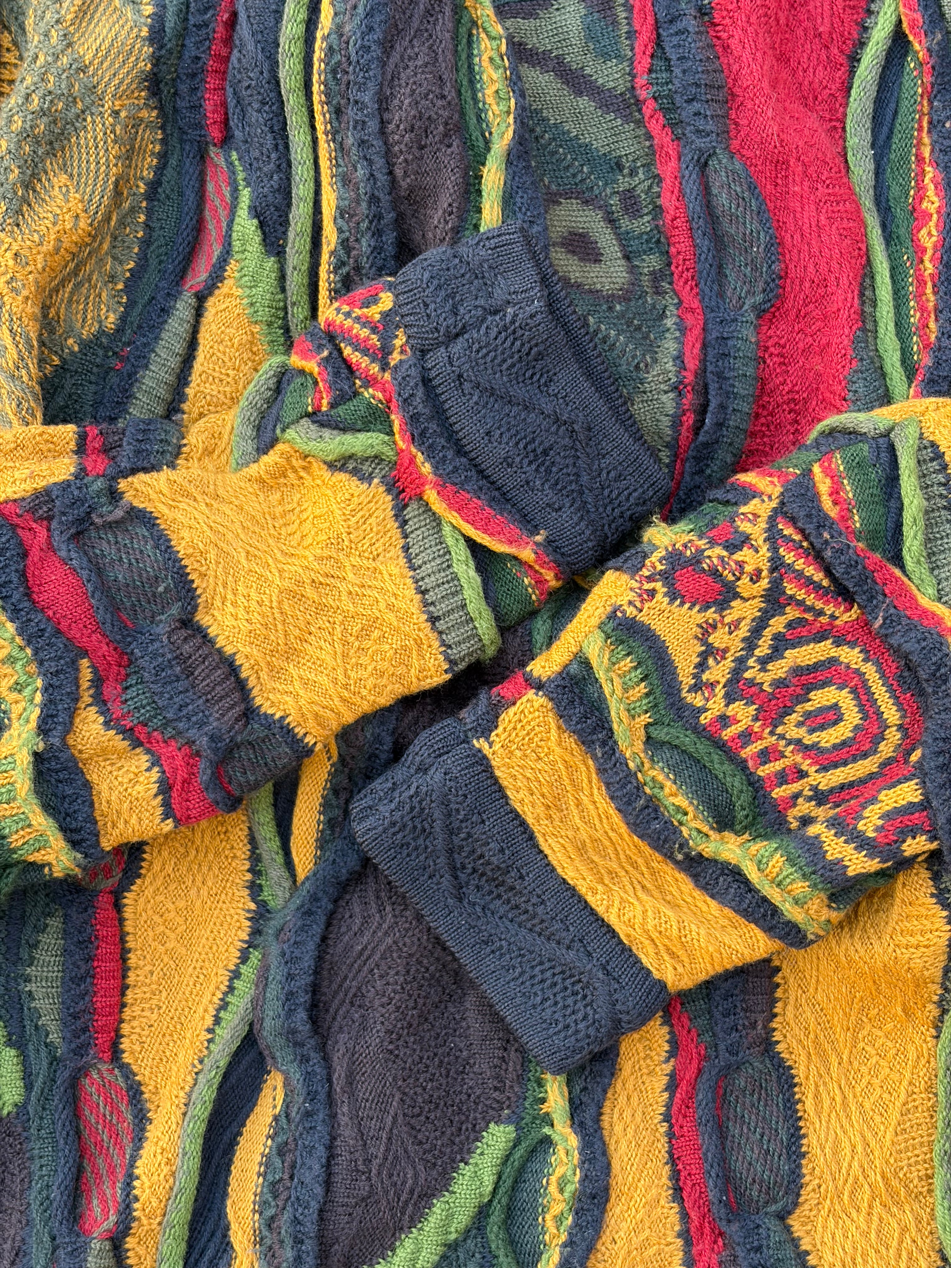 Vintage 90s COOGI Australia 3D Mercerised Cotton Knit Sweater S