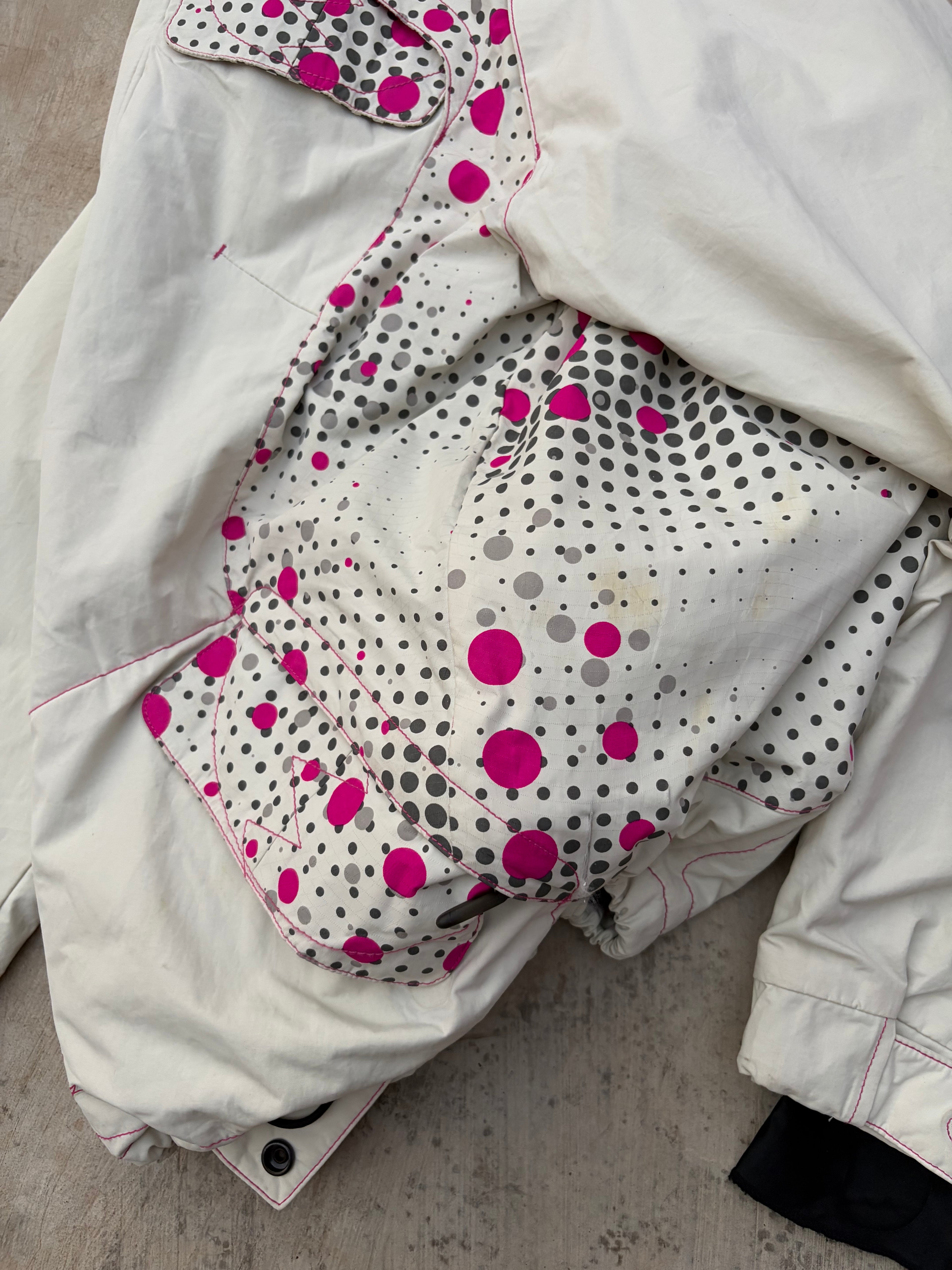 Vintage 00s Oakley Road Fuel Snow Insulated Jacket Polka Dot Panel M