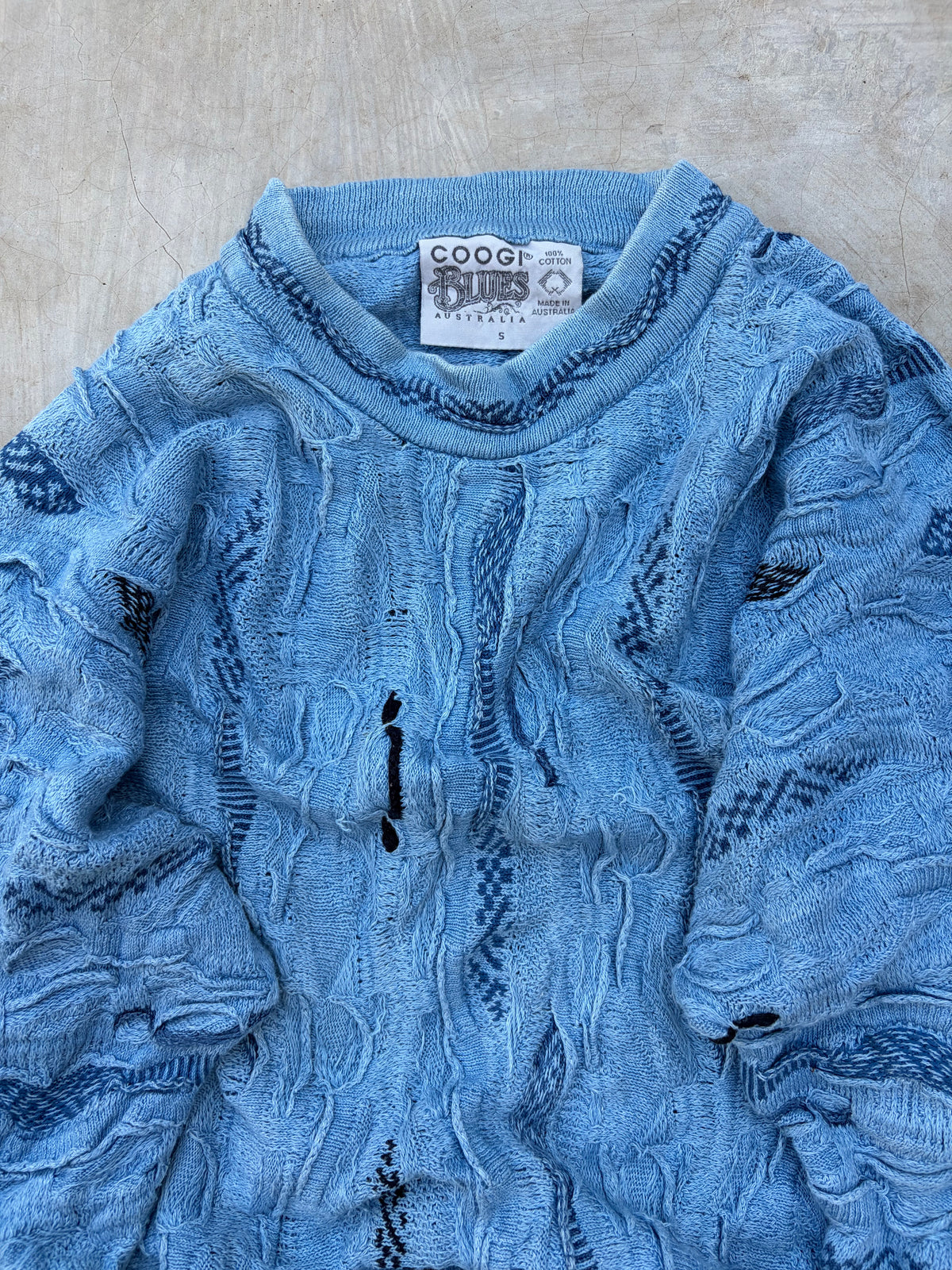 Rare 90s Vintage COOGI Blues Australia 3D Knit Sweater M/L