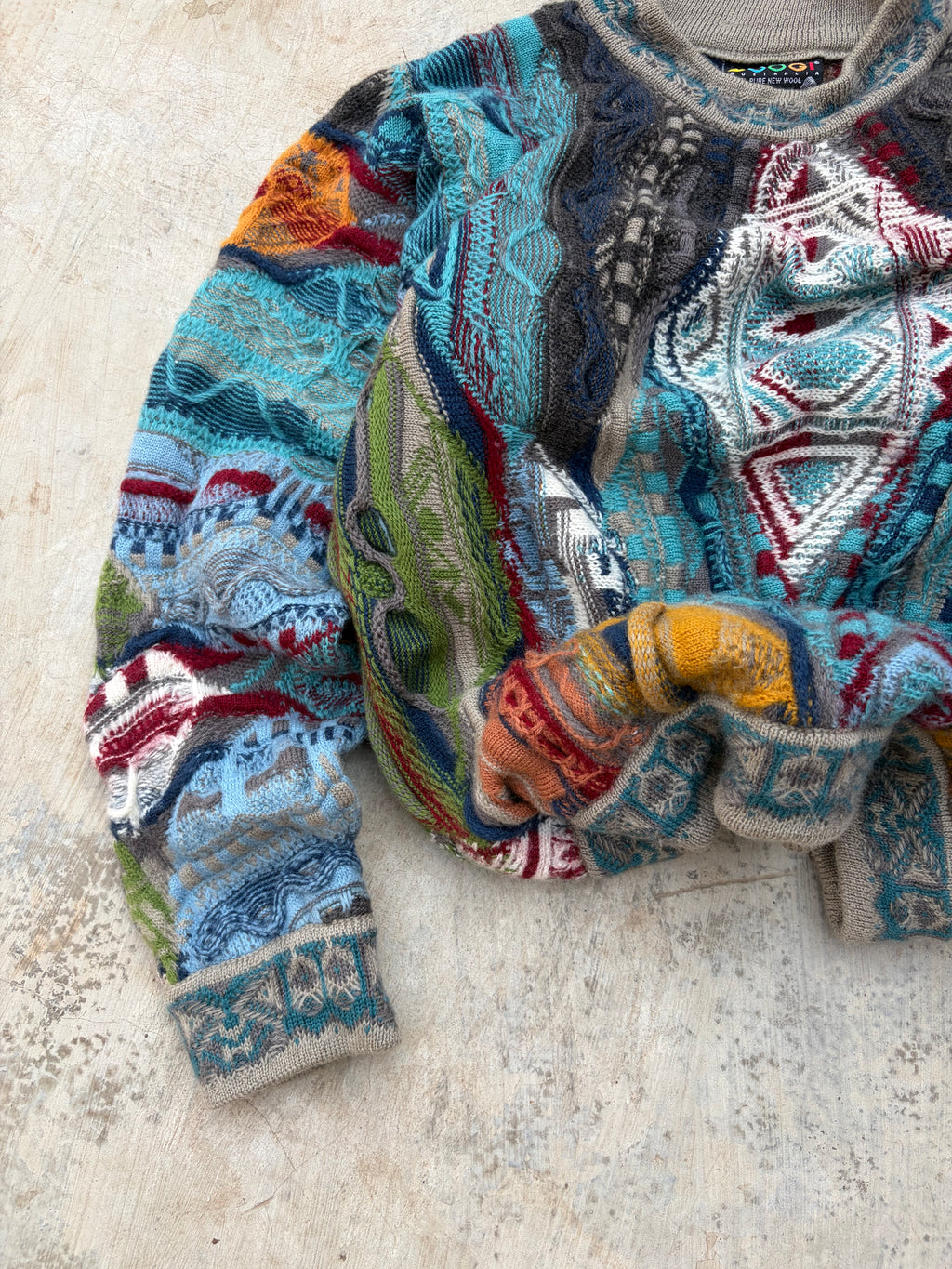 Vintage 90s Coogi 3D Knit Sweater S