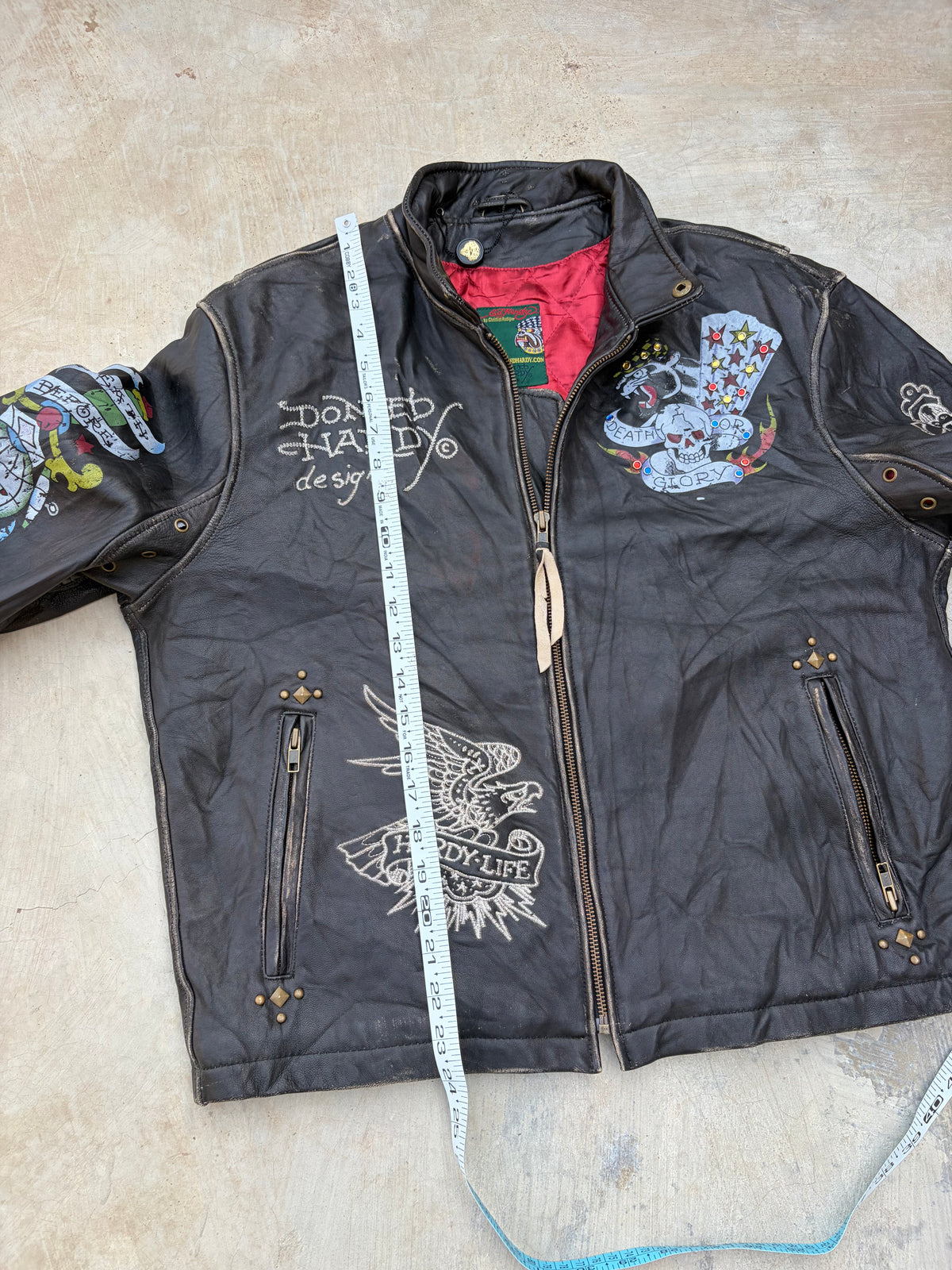 Mythic 90s Edhardy Unisex Death before Dishonour Leather M/L