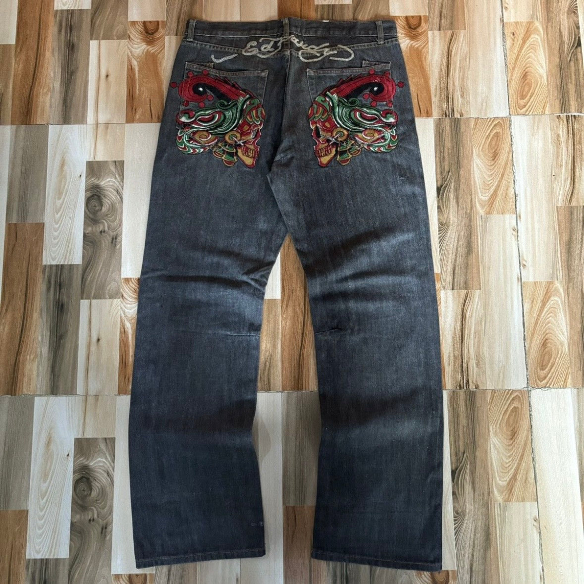 Vintage Edhardy Y2K Skull Pant 36