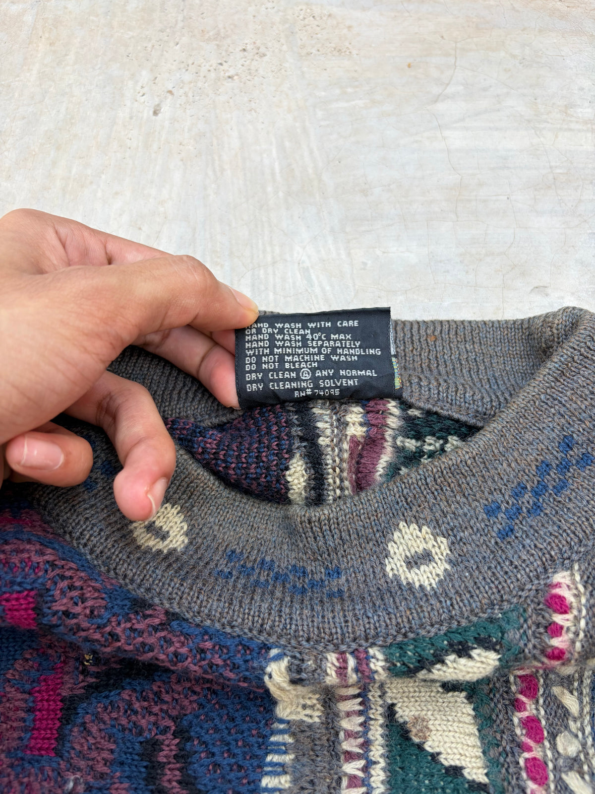 Rare 90s Vintage COOGI Australia 3D Knit Sweater L