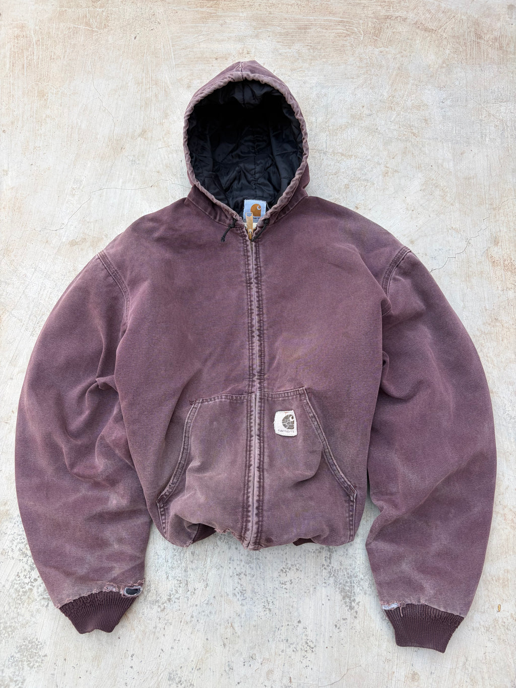 Vintage 1999 Sunfaded Carhartt Active Jacket J06 BRG XL