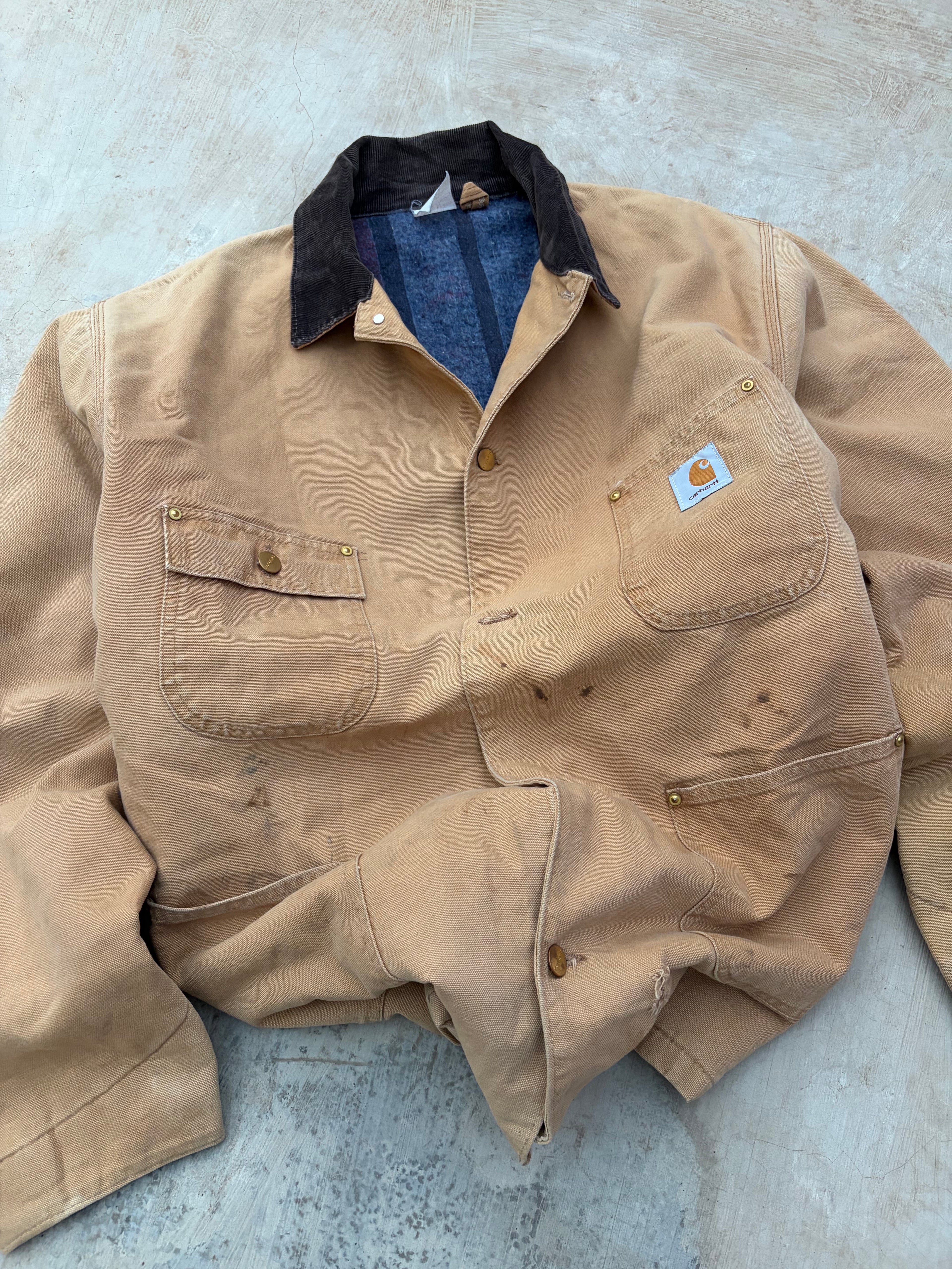 Vintage 80s Carhartt Chore Coat Jacket XL