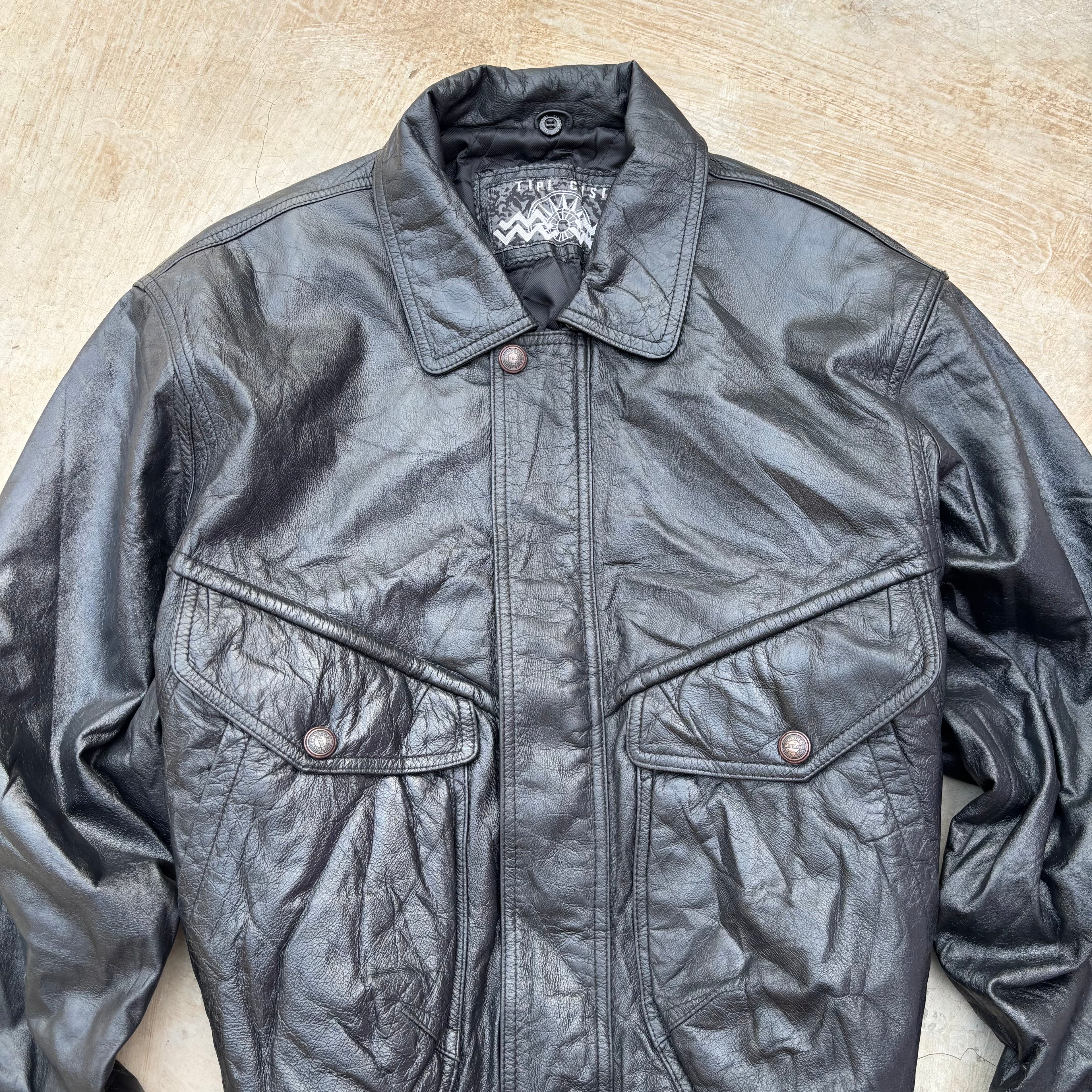 Vintage 90s Tipi Cosi Leather Jacket M/L