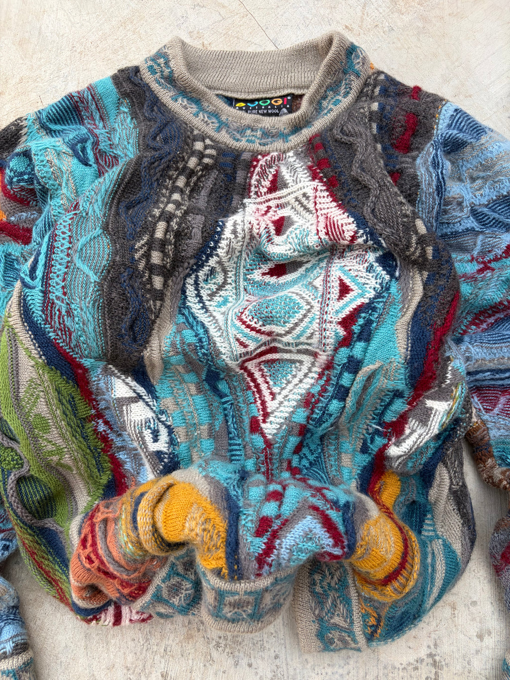 Vintage 90s Coogi 3D Knit Sweater S