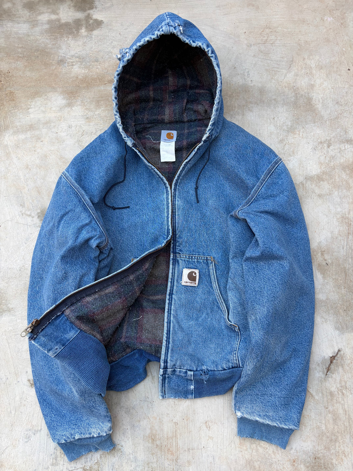 Vintage 90s Carhartt Denim Active Jacket A$AP Rocky Edition L/XL