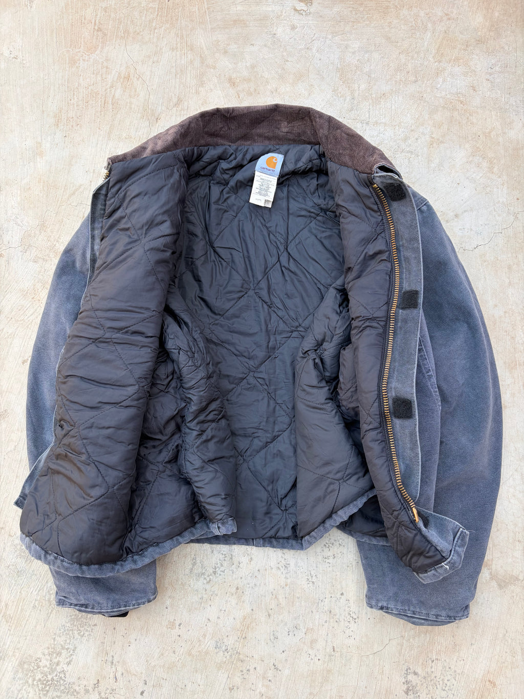 Vintage 00s Carhartt J22 PTL Detroit Jacket Faded Grey (Made in USA) XL