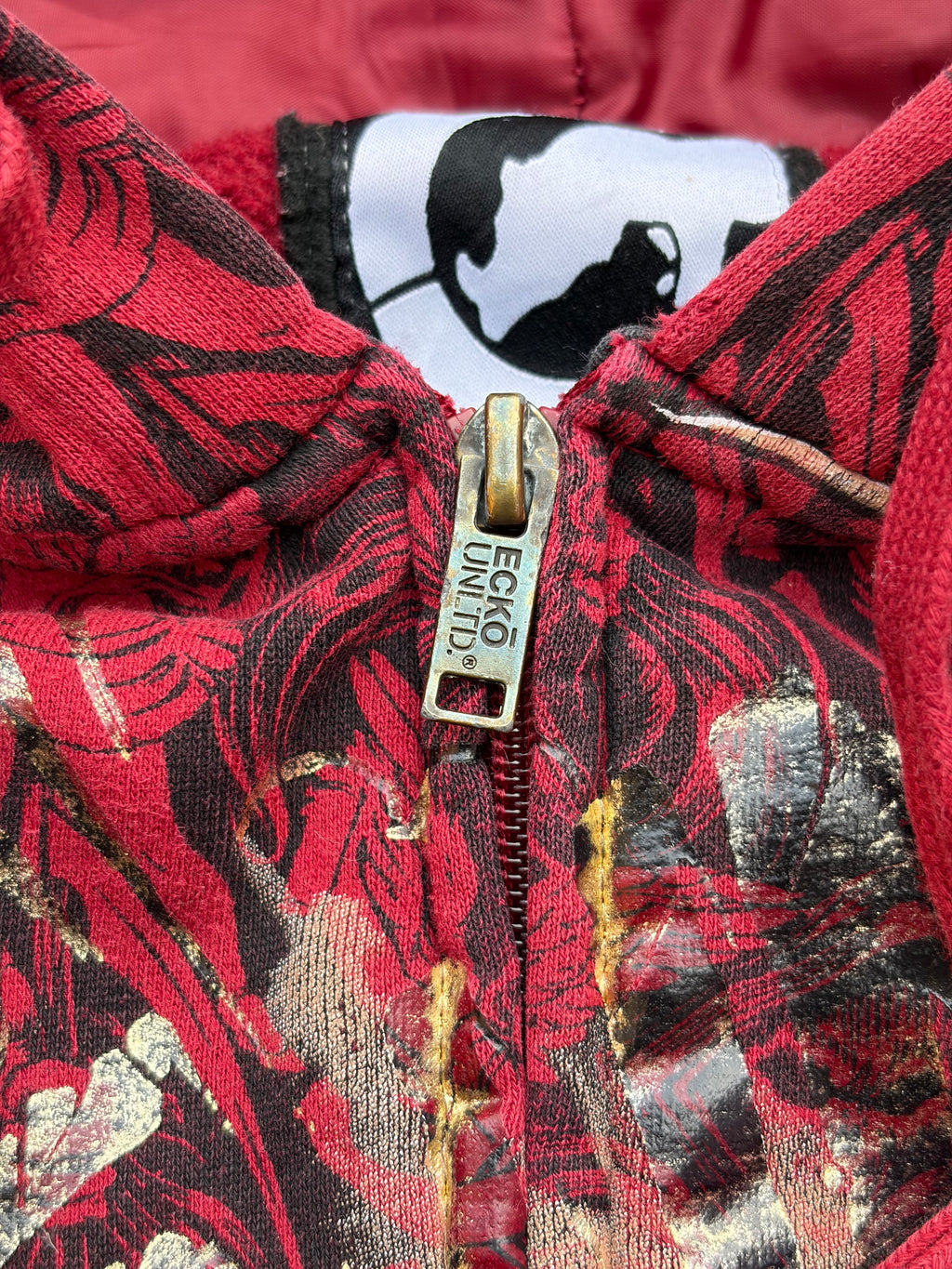 Vintage 00s Ecko UNLTD Zip Hoodie 3XL Oversized
