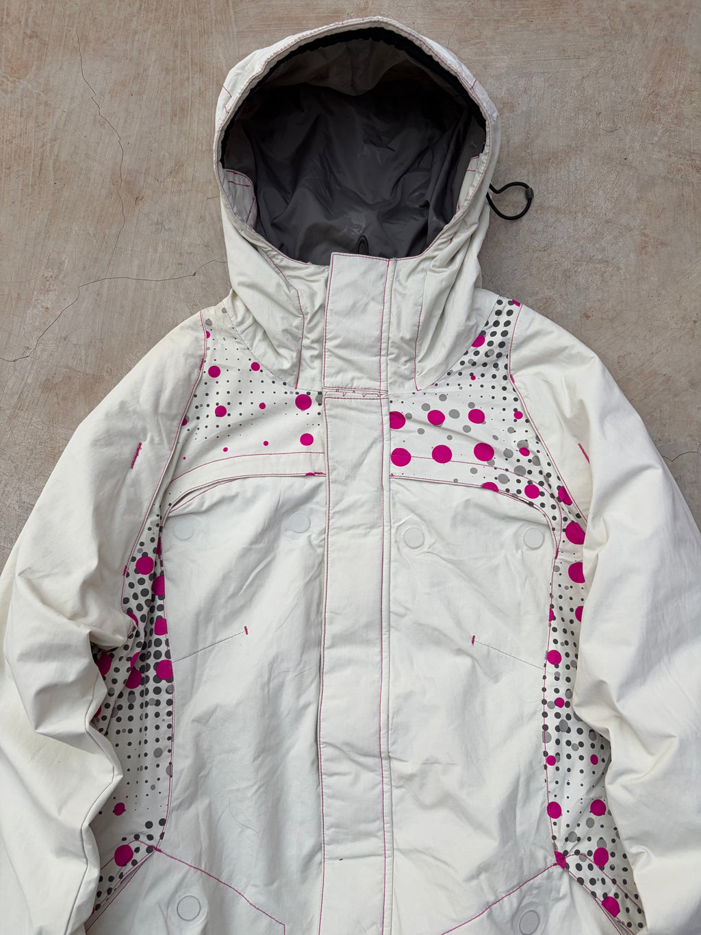 Vintage 00s Oakley Road Fuel Snow Insulated Jacket Polka Dot Panel M