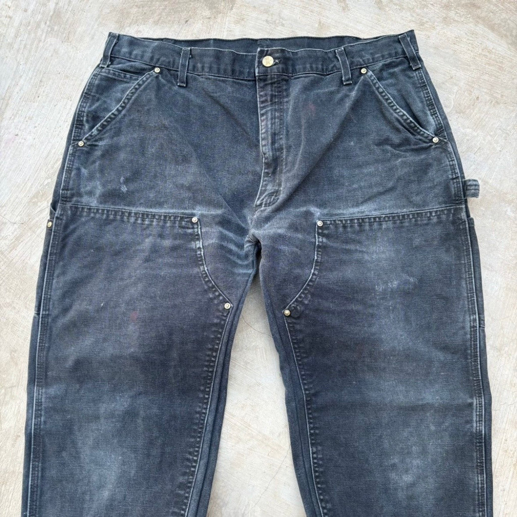 Vintage 00s Carhartt Double Knee Pant B01 BLK 38