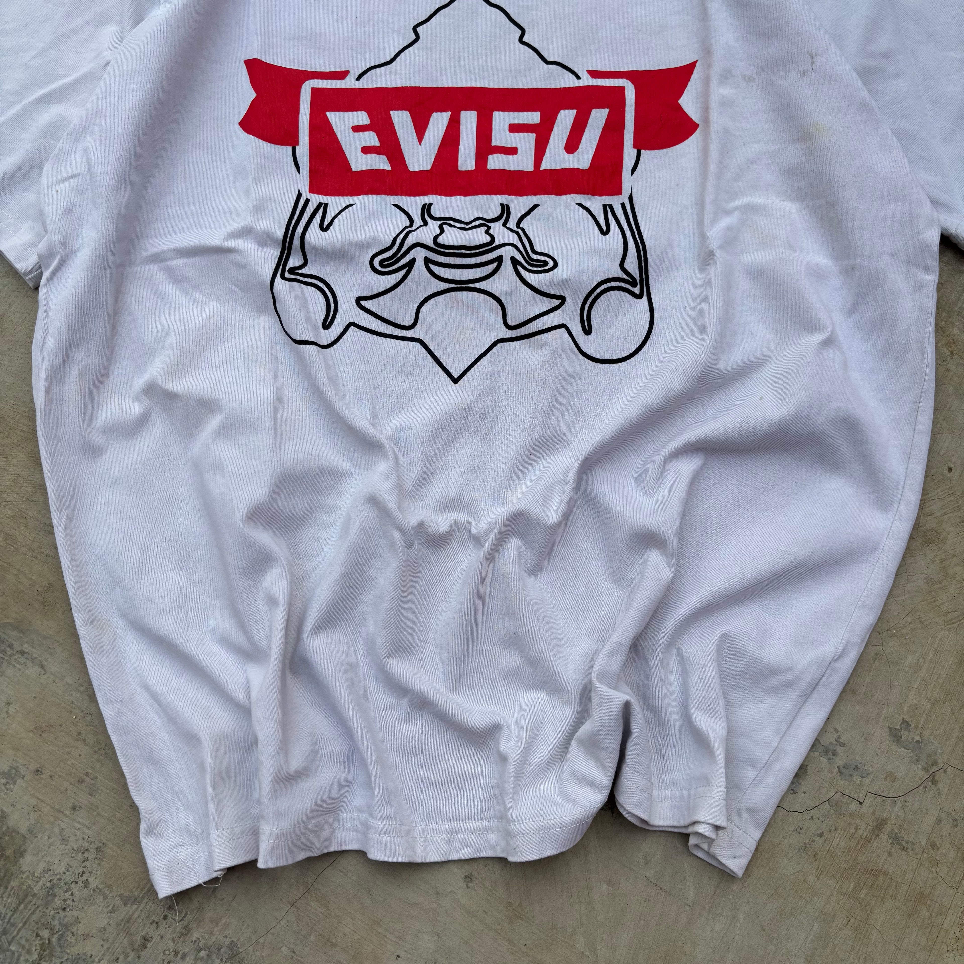 Vintage 00s Evisu GodHead Tee Selvedge M/L