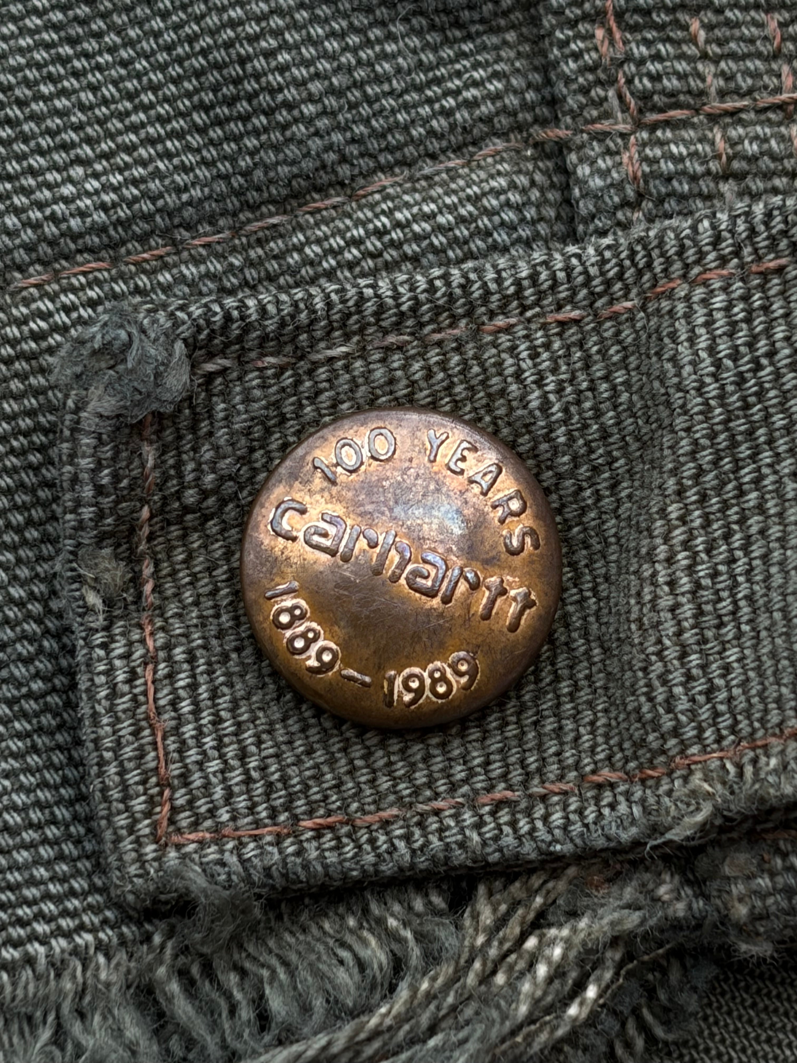 Vintage 80s Carhartt Detroit Jacket 100th Anniversary L