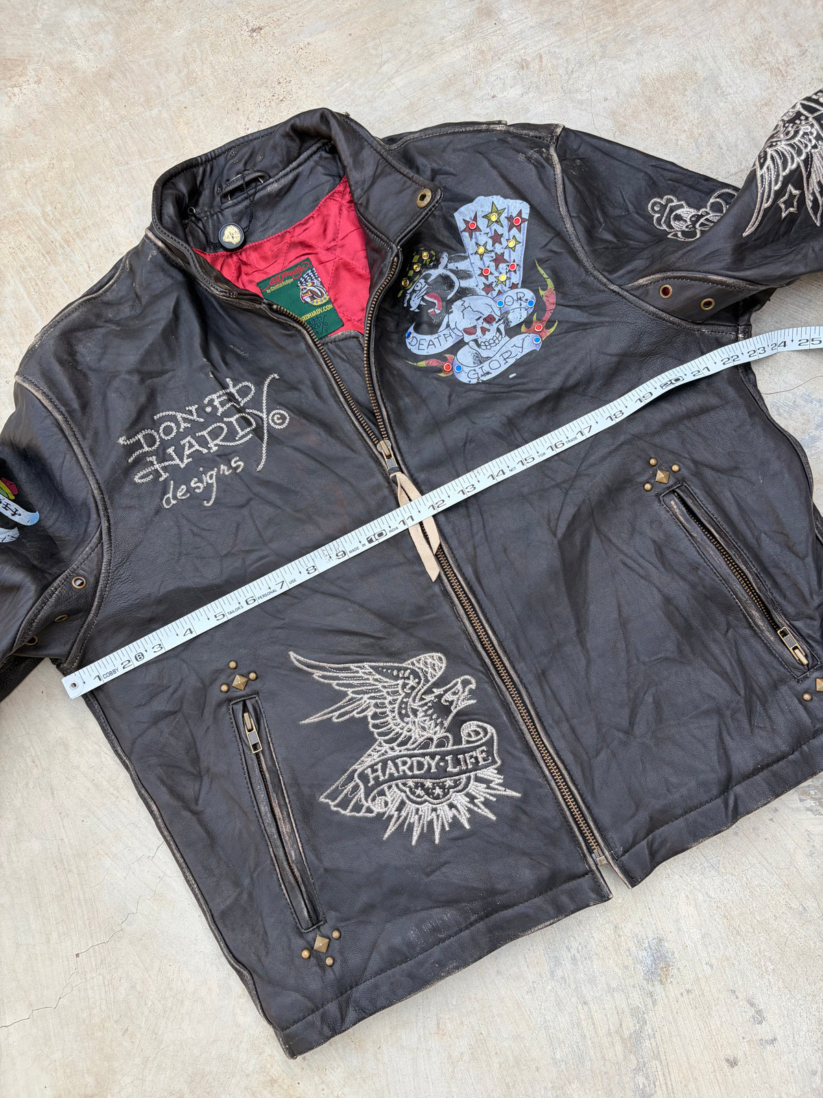 Mythic 90s Edhardy Unisex Death before Dishonour Leather M/L