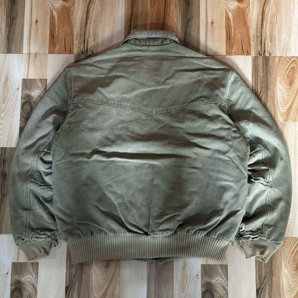 Vintage O0s Carhartt Distressed Santa FE Jacket J14 LOV L