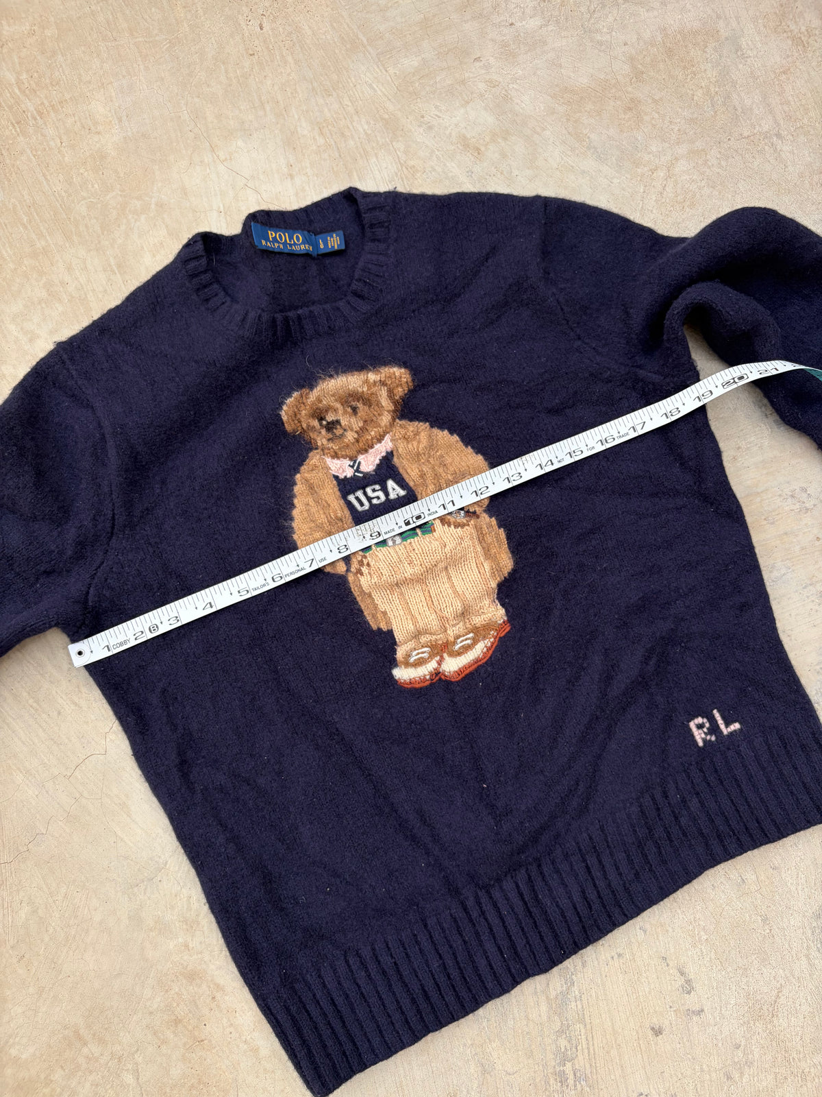 Vintage Polo Ralph Lauren Polo Bear USA Sweater S