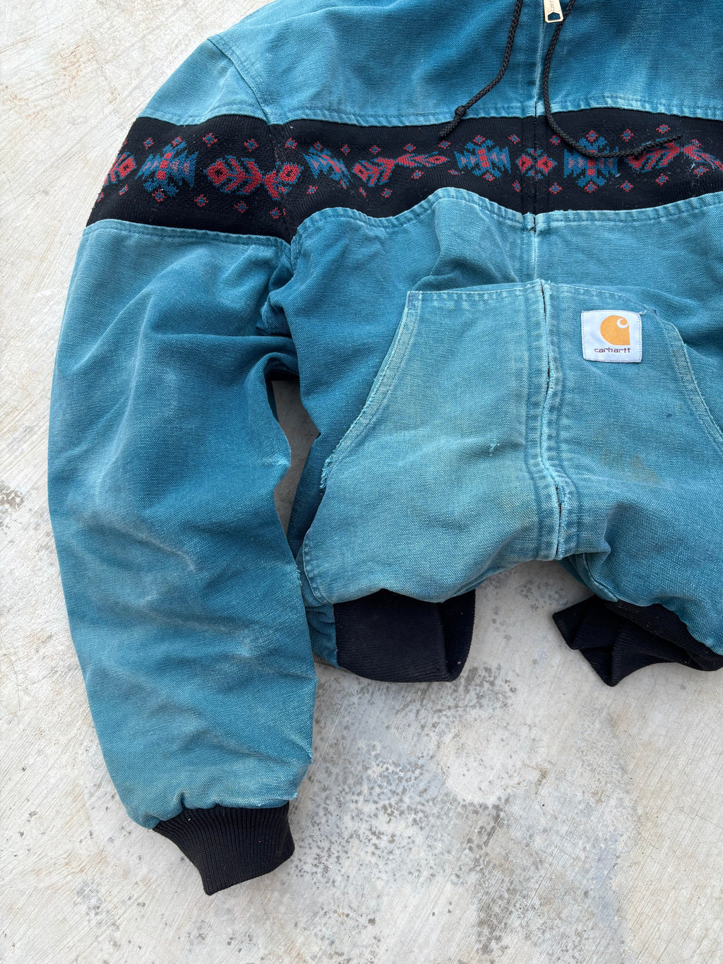 1994 Faded Carhartt Active Aztec Jacket JR0055 L