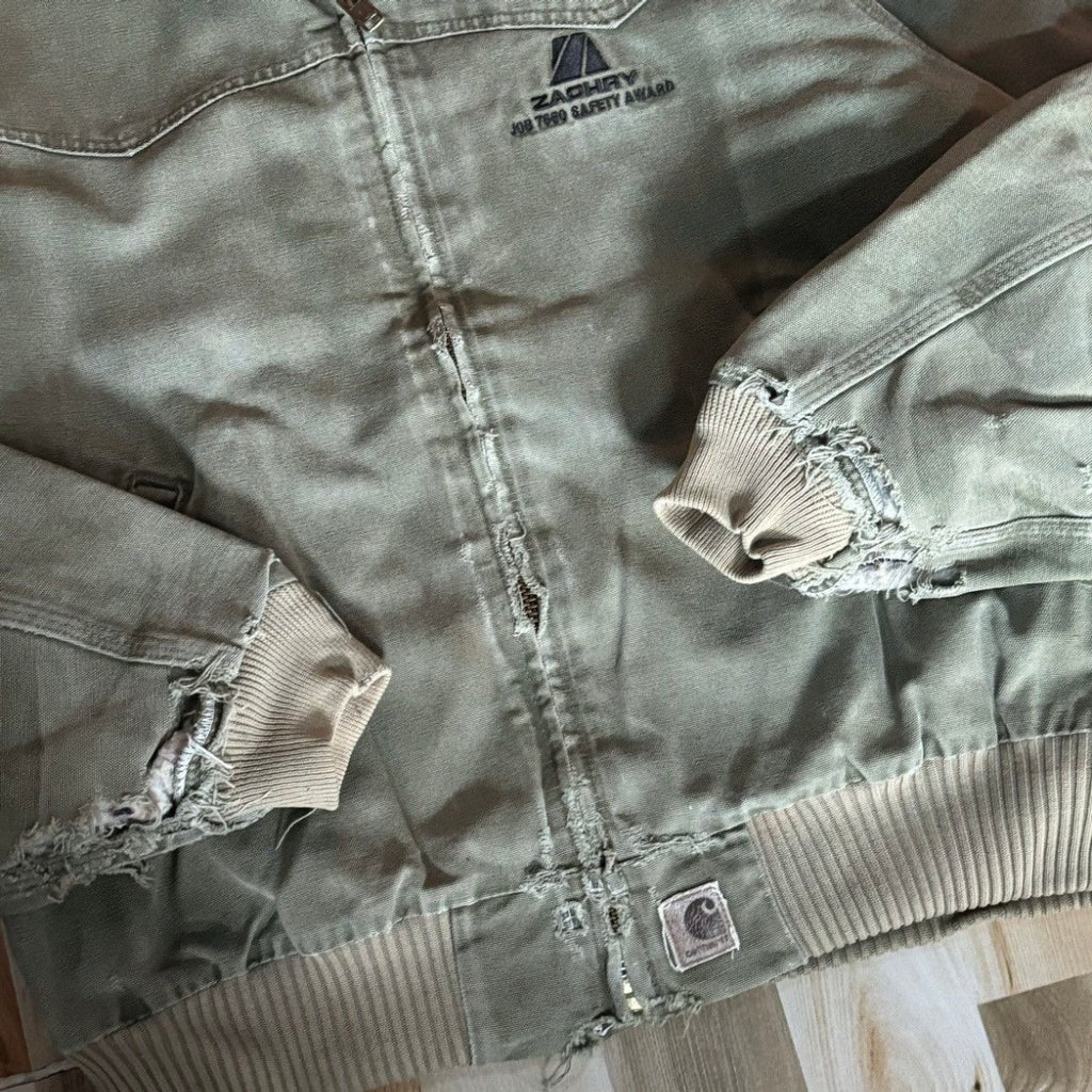 Vintage O0s Carhartt Distressed Santa FE Jacket J14 LOV L