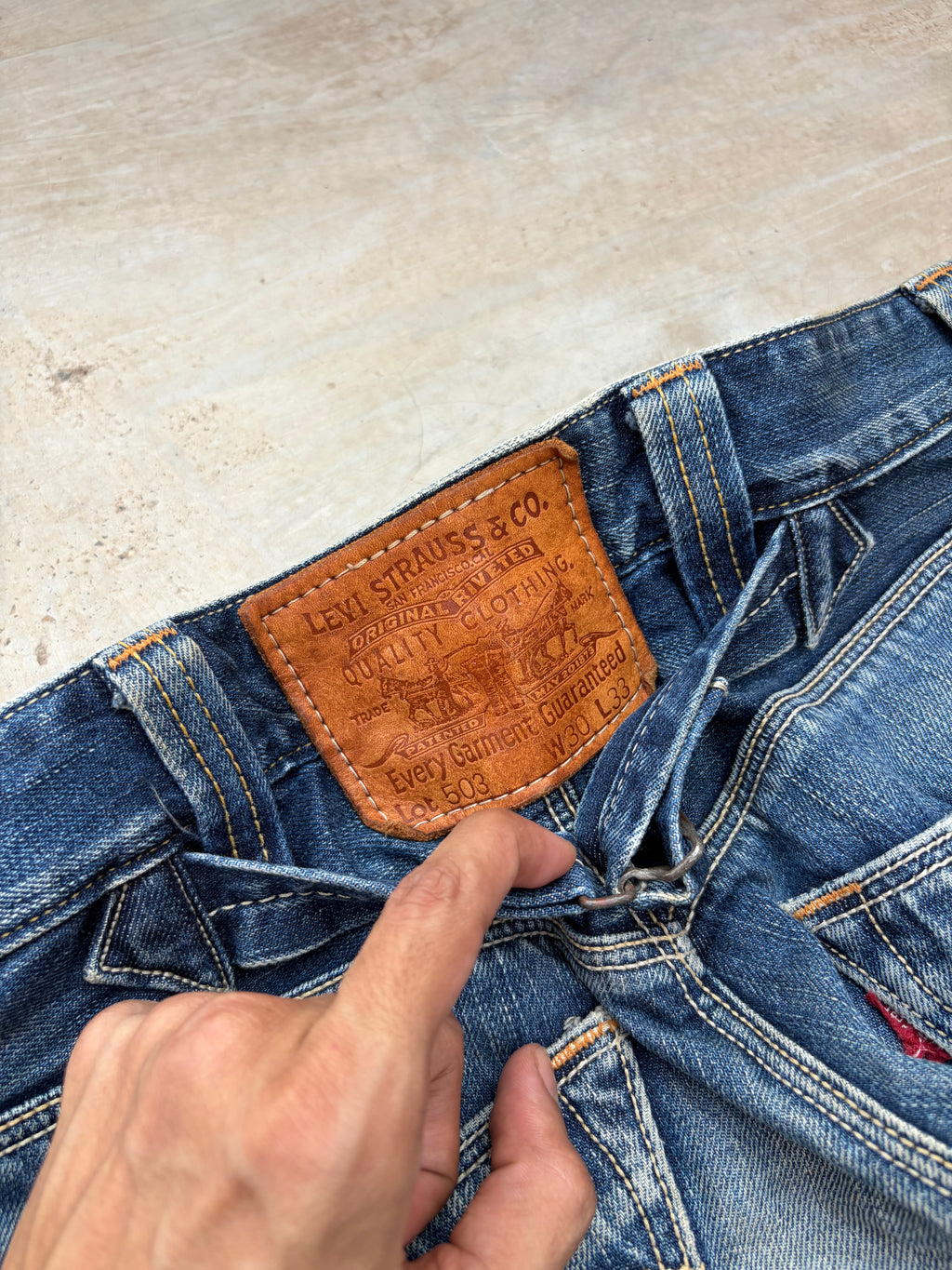 Rare Japanese Levi’s 503 Denim Jeans – Made in Japan 31