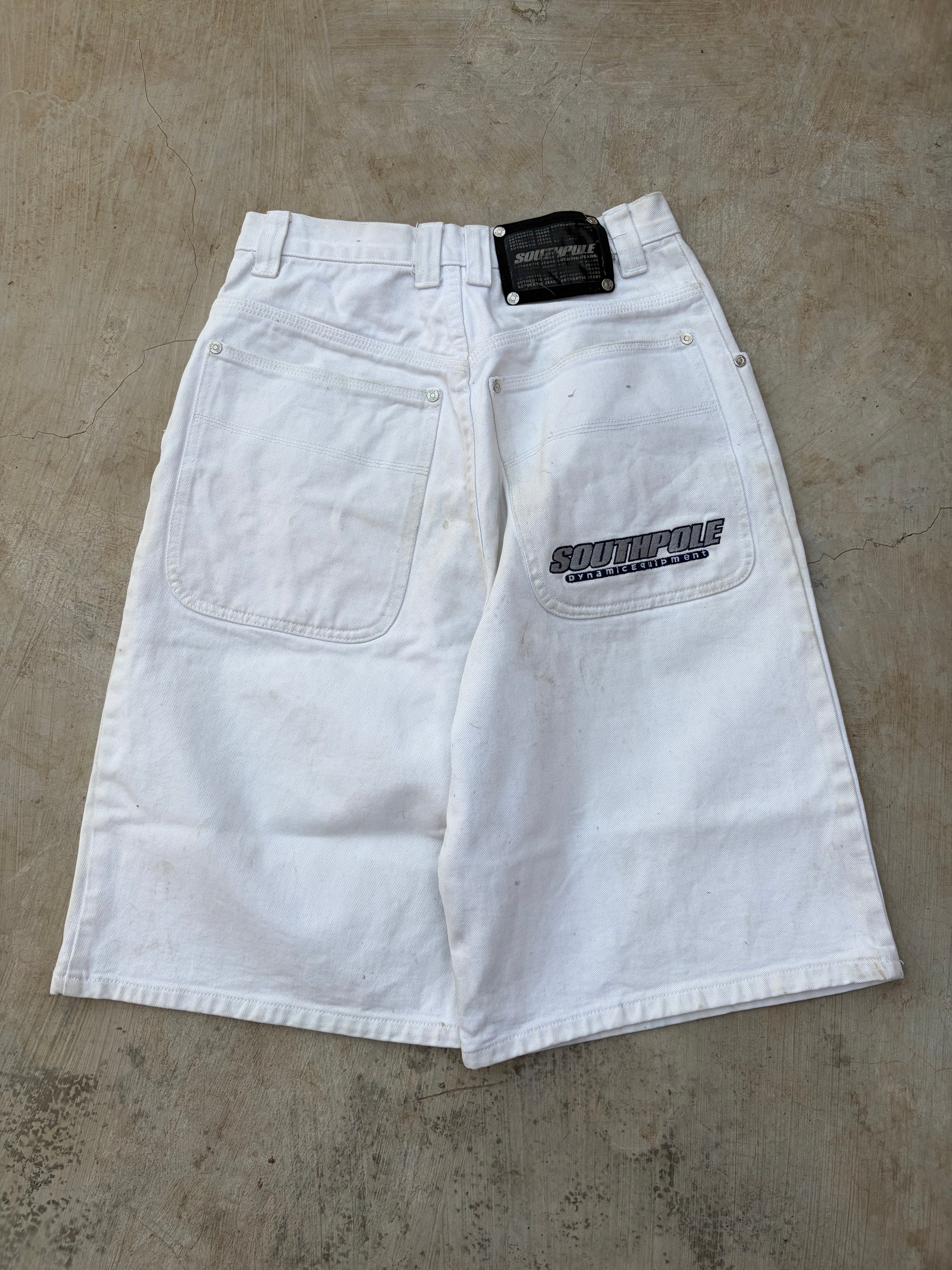 Vintage 00s Southpole Y2K White Denim Shorts 29