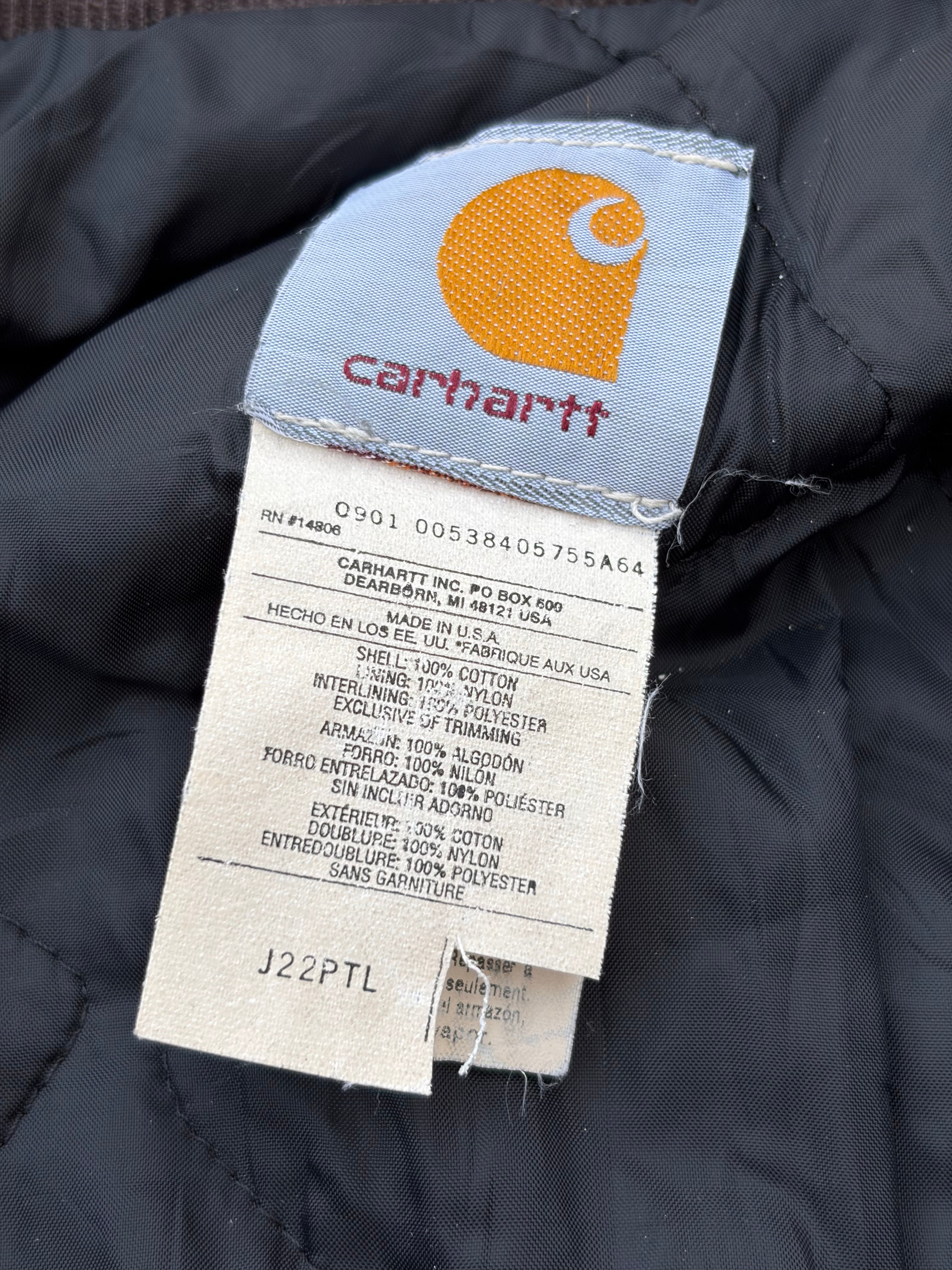 Vintage 00s Carhartt J22 PTL Detroit Jacket Faded Grey (Made in USA) XL