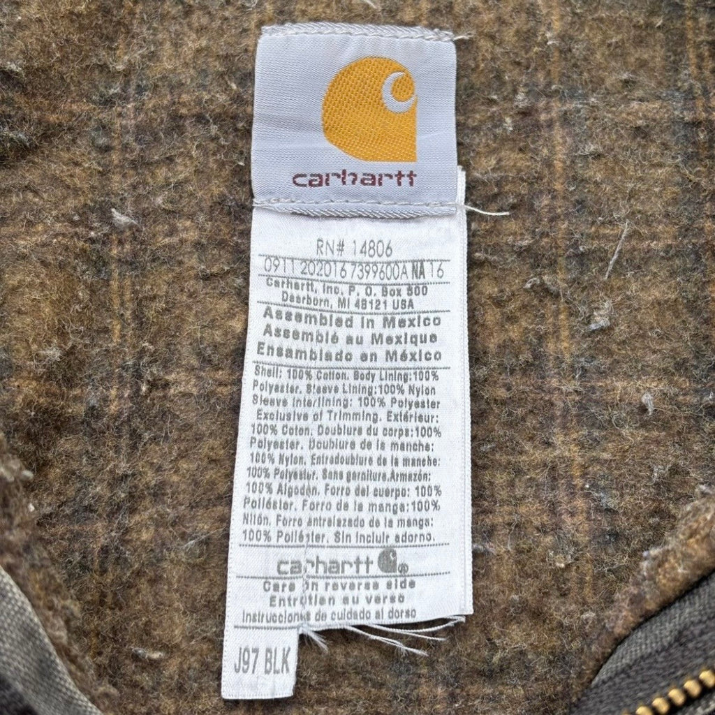 Vintage 00s Carhartt Detroit Jacket J97 BLK 2XL